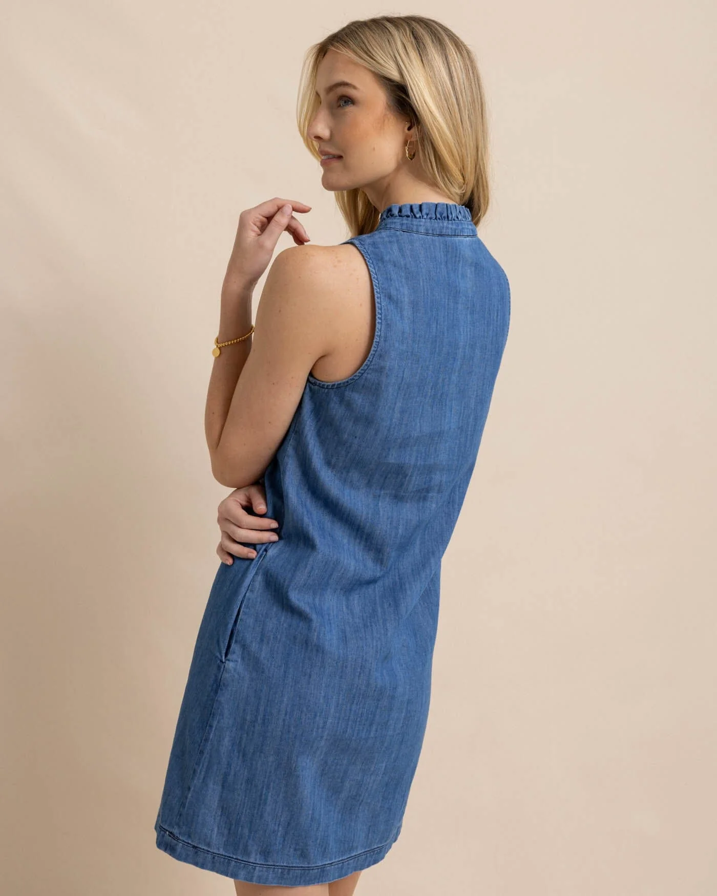 Adelyn Denim Dress - Image 4