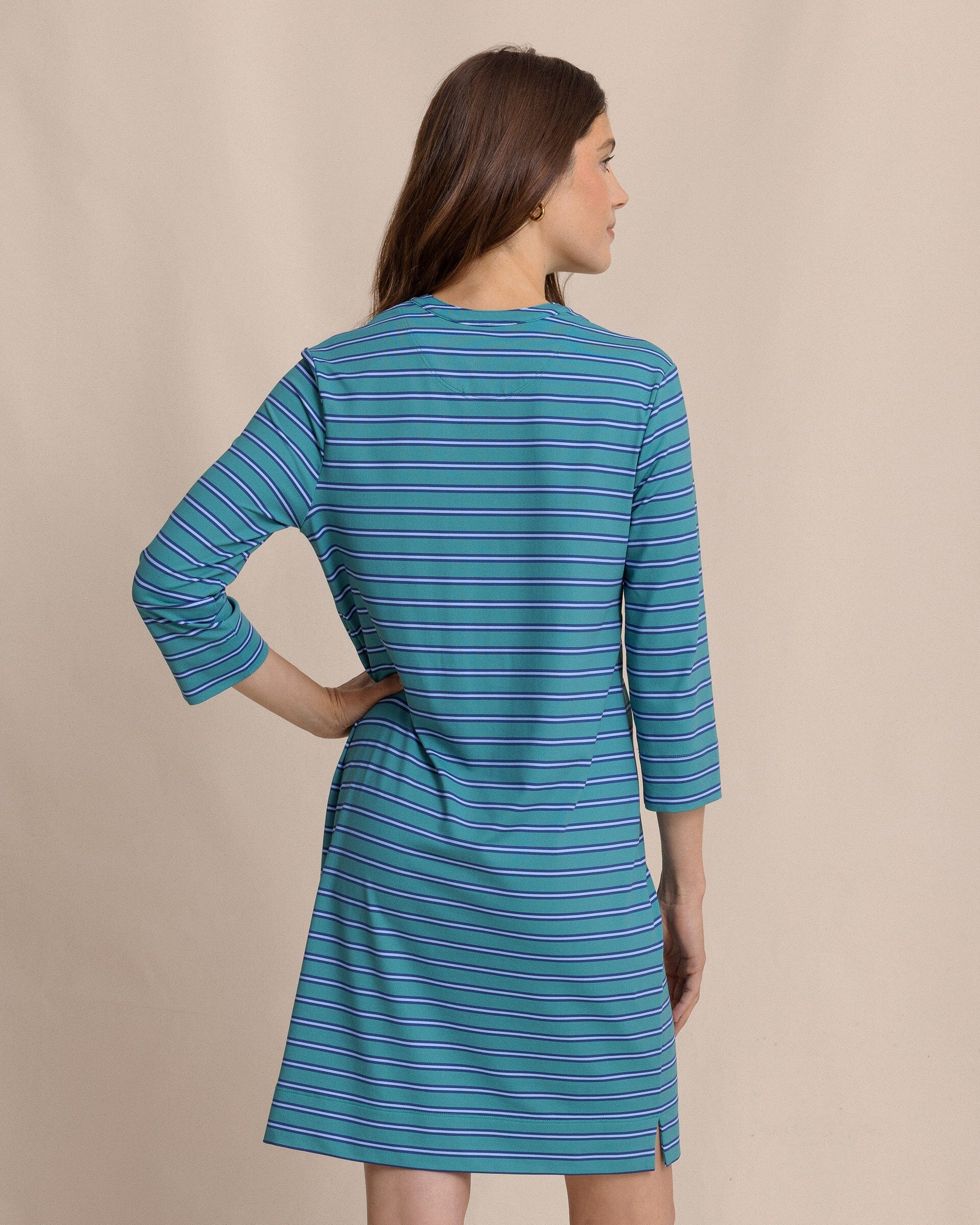Alicia Stripe Dress - Spruce Shade - Image 5