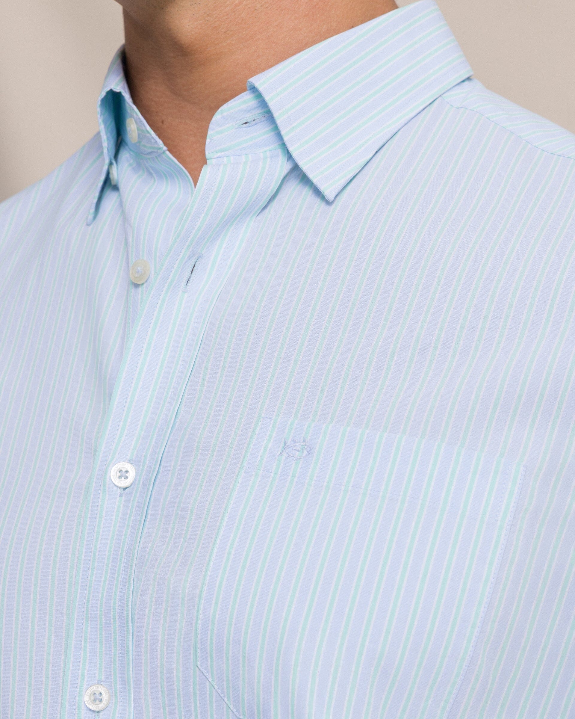 Amelia Island Stripe Charleston Sport Shirt - Image 12
