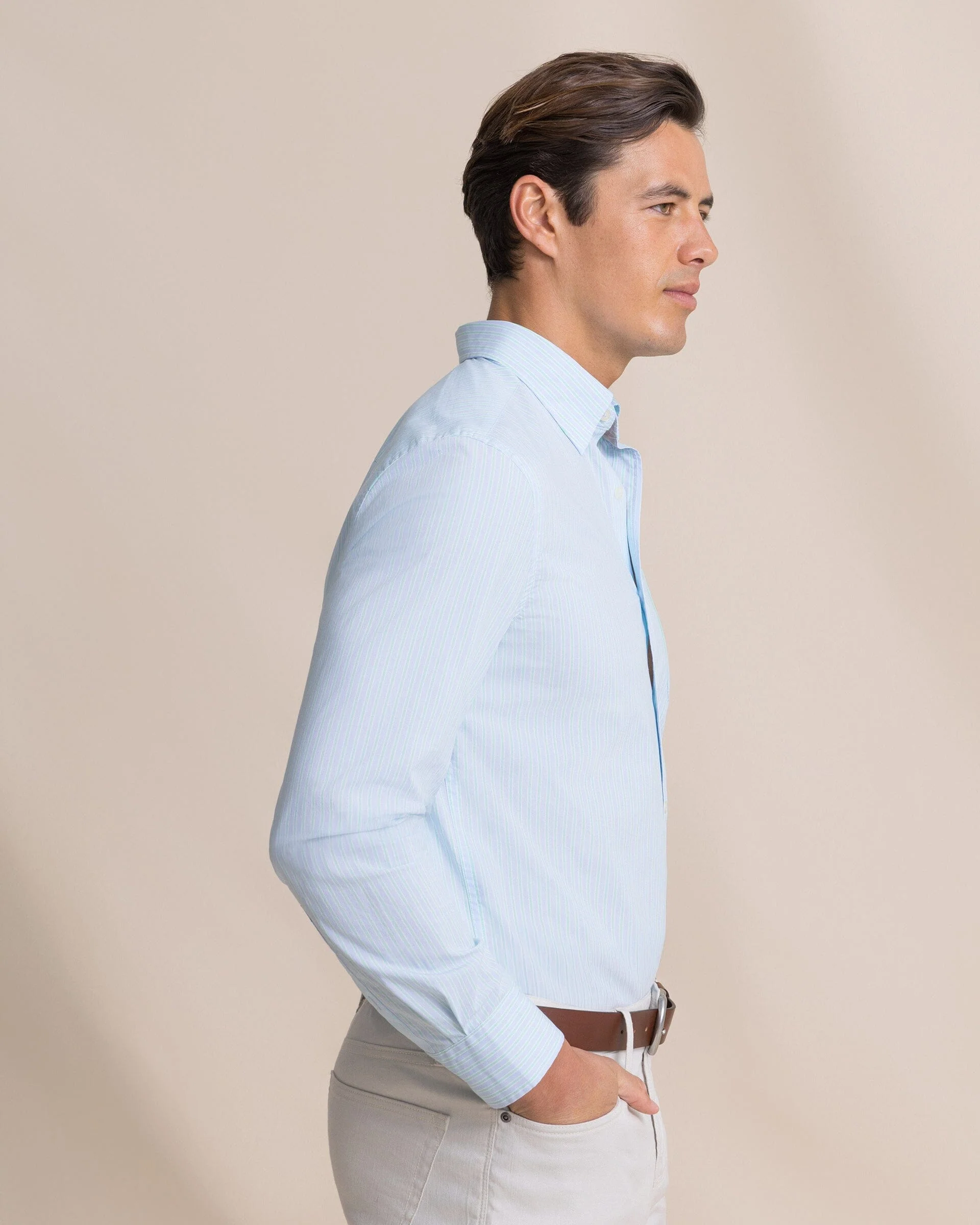 Amelia Island Stripe Charleston Sport Shirt - Image 13