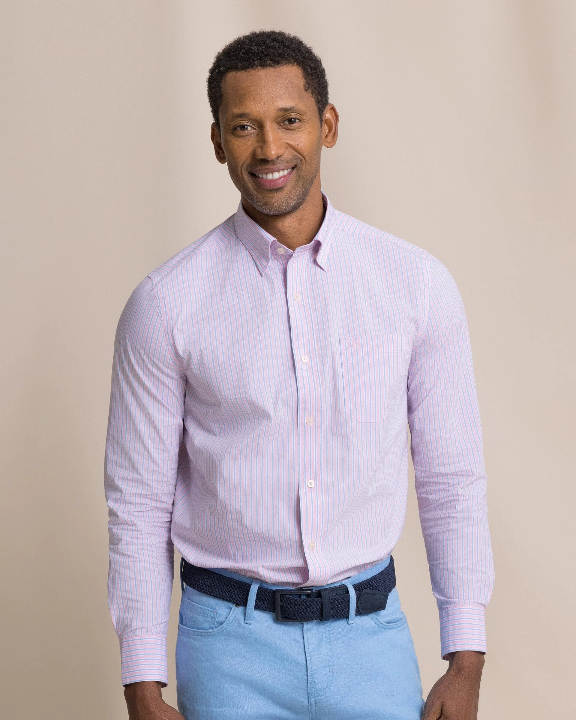 Amelia Island Stripe Charleston Sport Shirt - Image 3