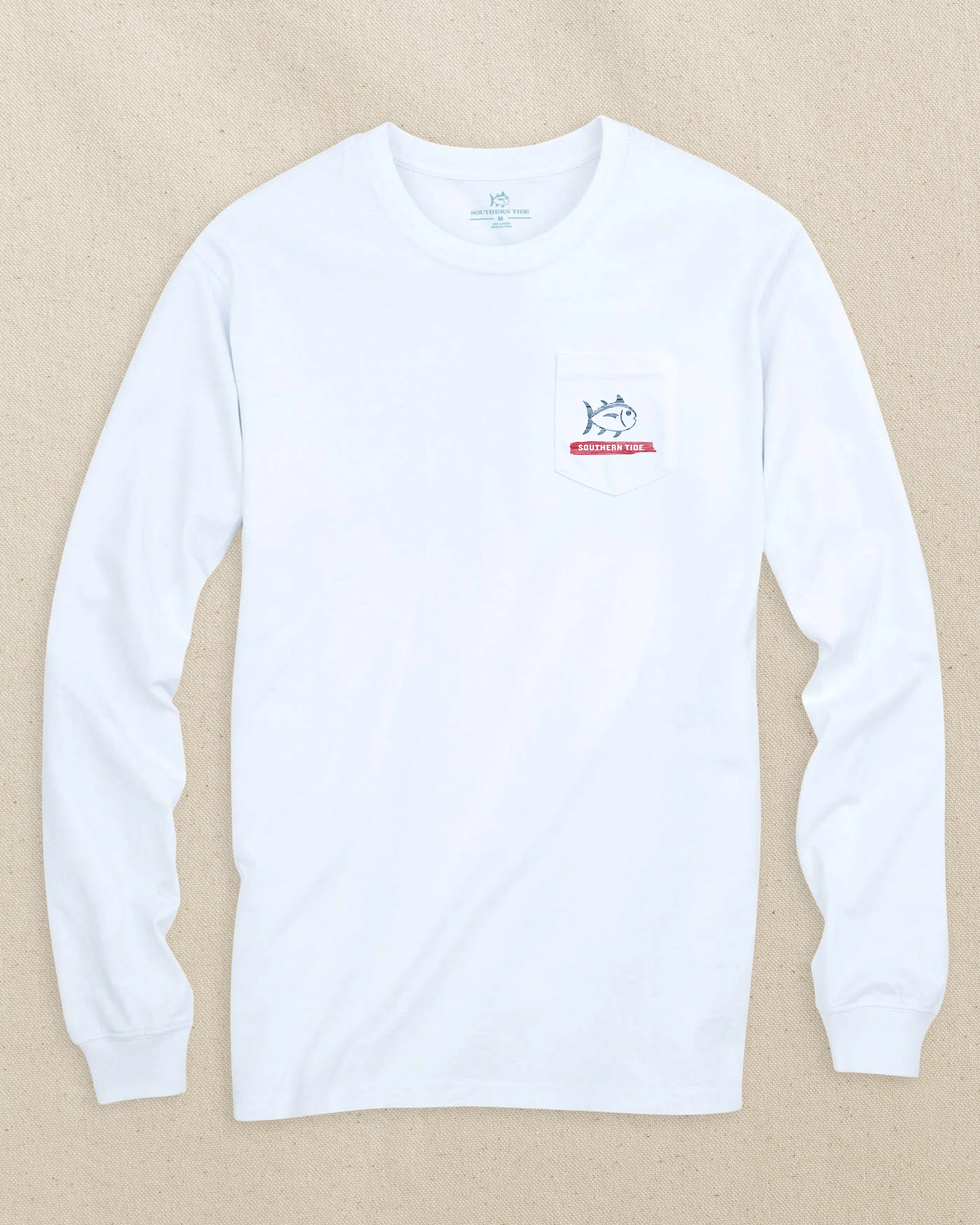 Americana Wooden Flag Long Sleeve T-Shirt - Image 3