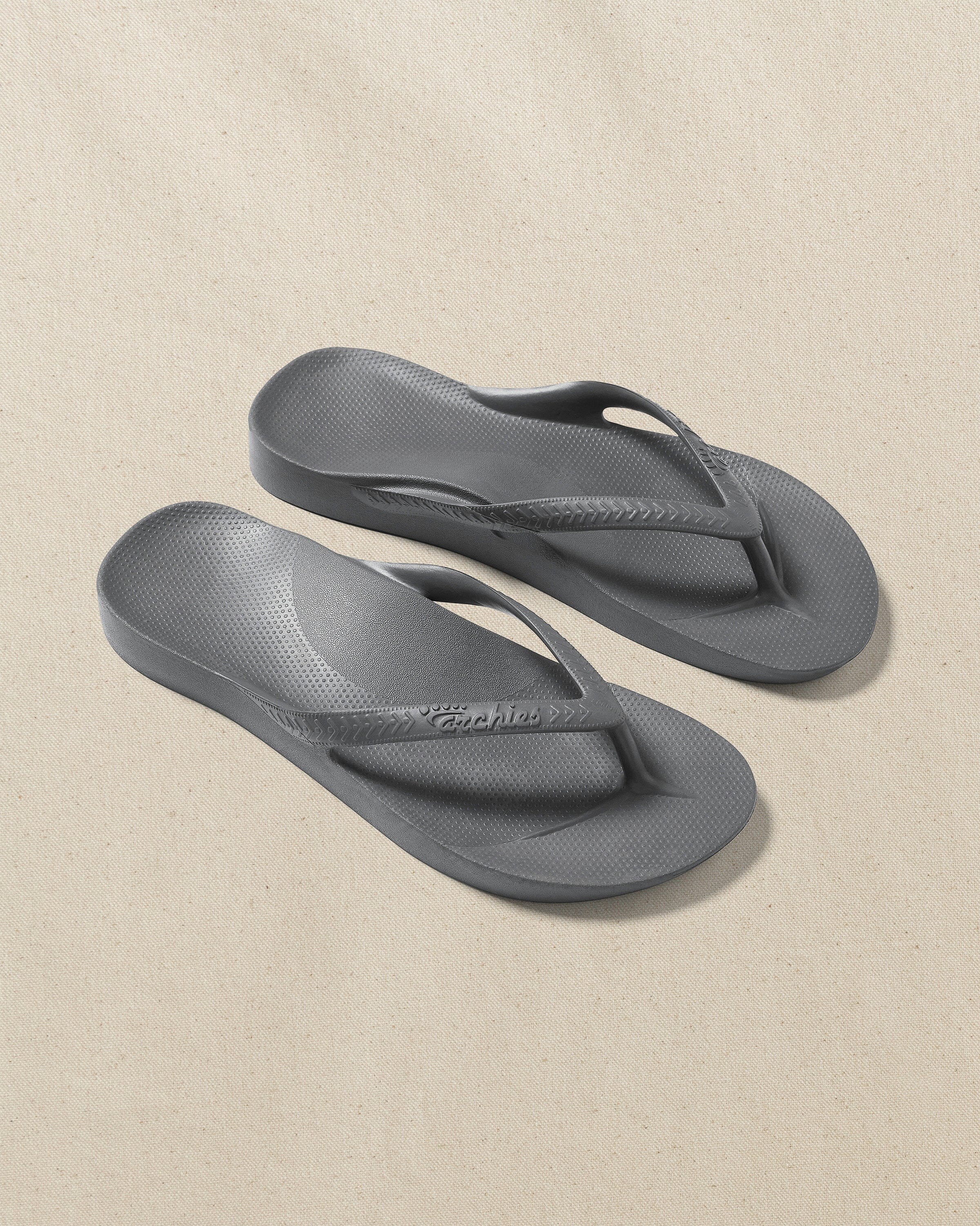 Archies Charcoal Arch Support Flip Flop - Image 2