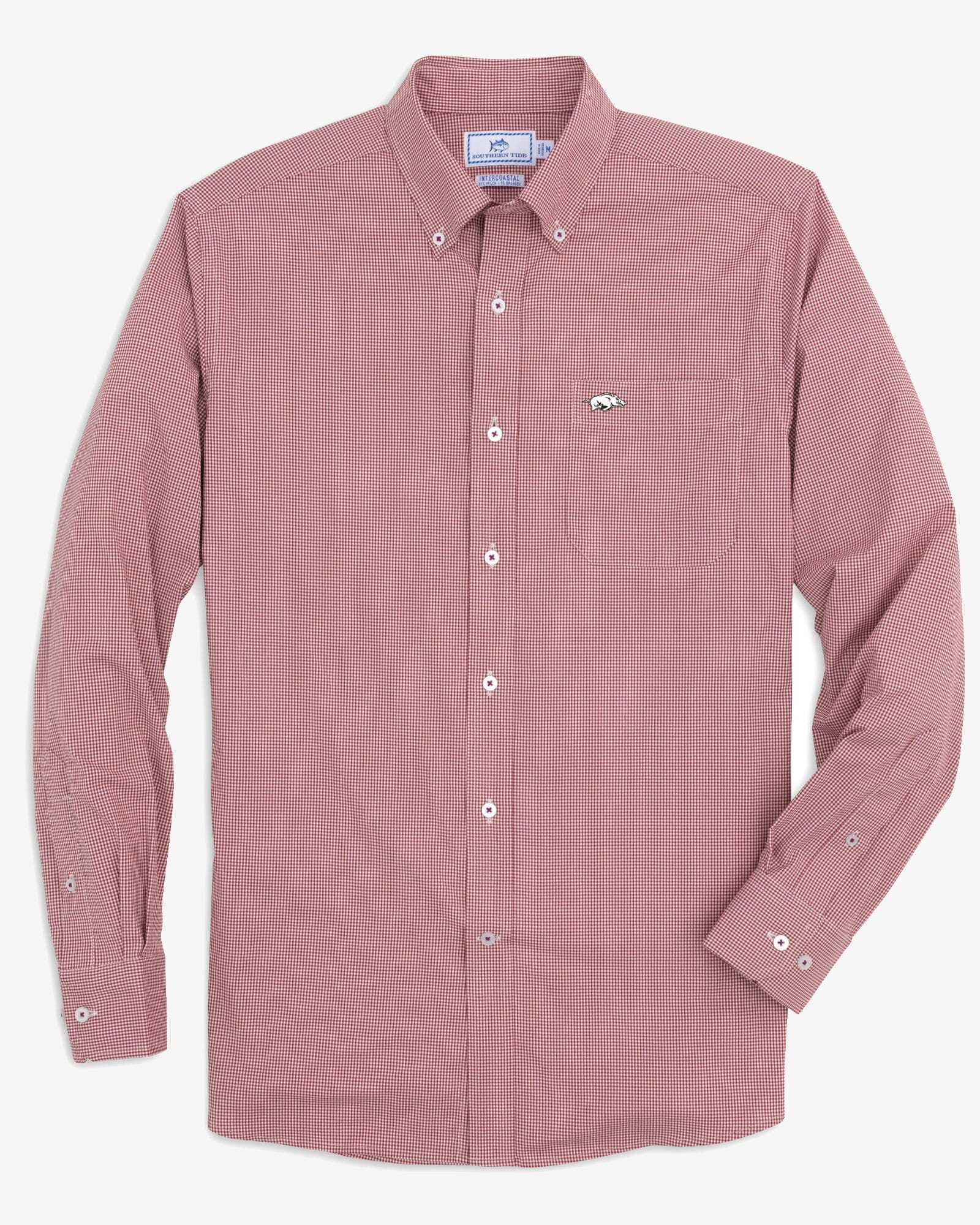 Arkansas Razorbacks Gingham Button Down Shirt - Image 3