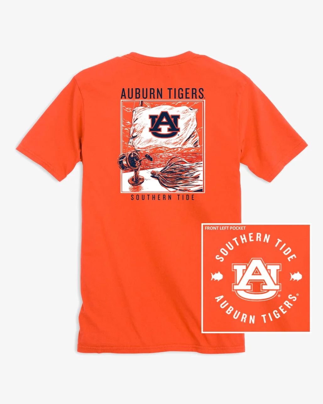 Auburn Tigers Fishing Flag T-Shirt - Image 3