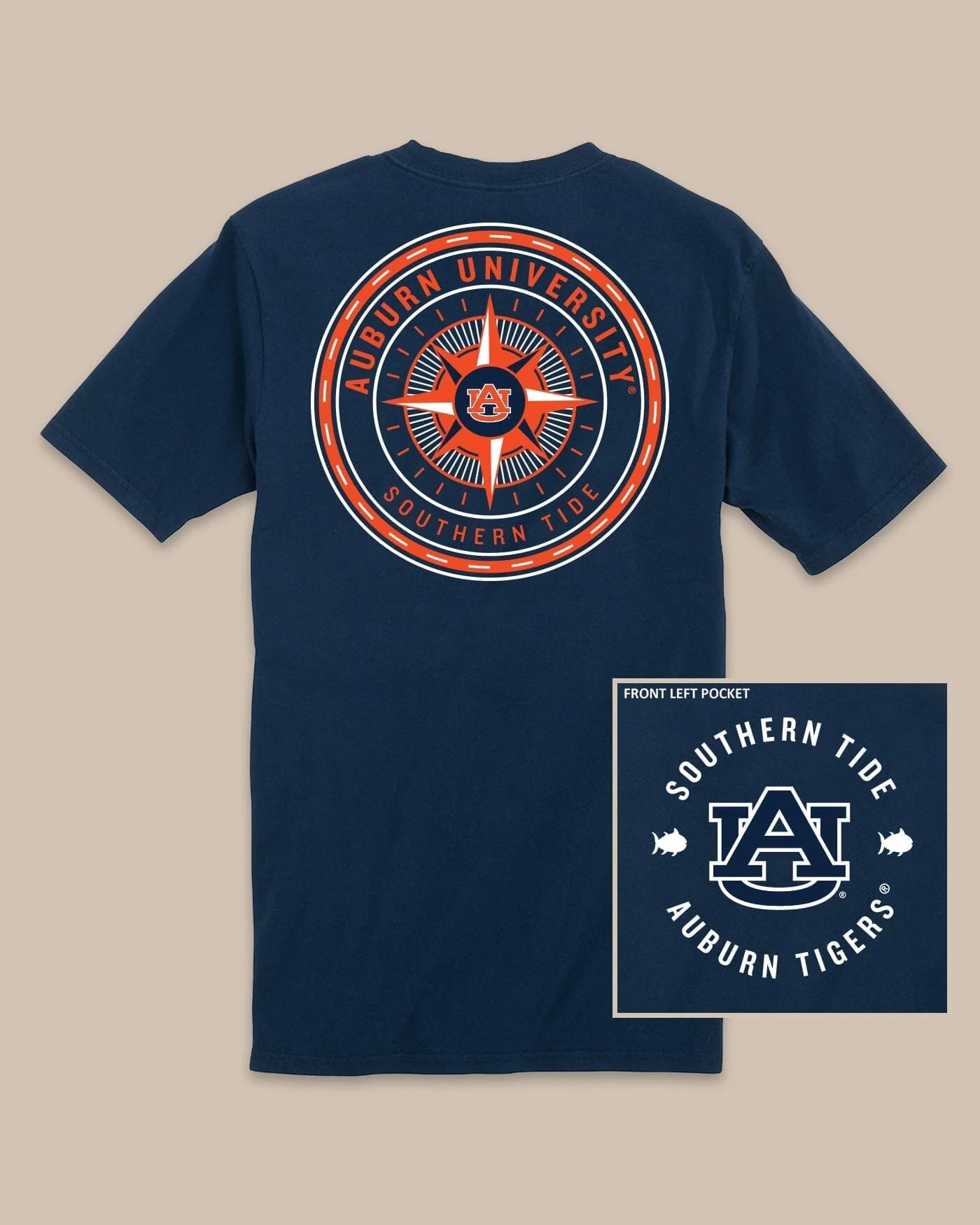 Auburn Tigers Gameday Collegiate Compass T-Shirt - Image 2