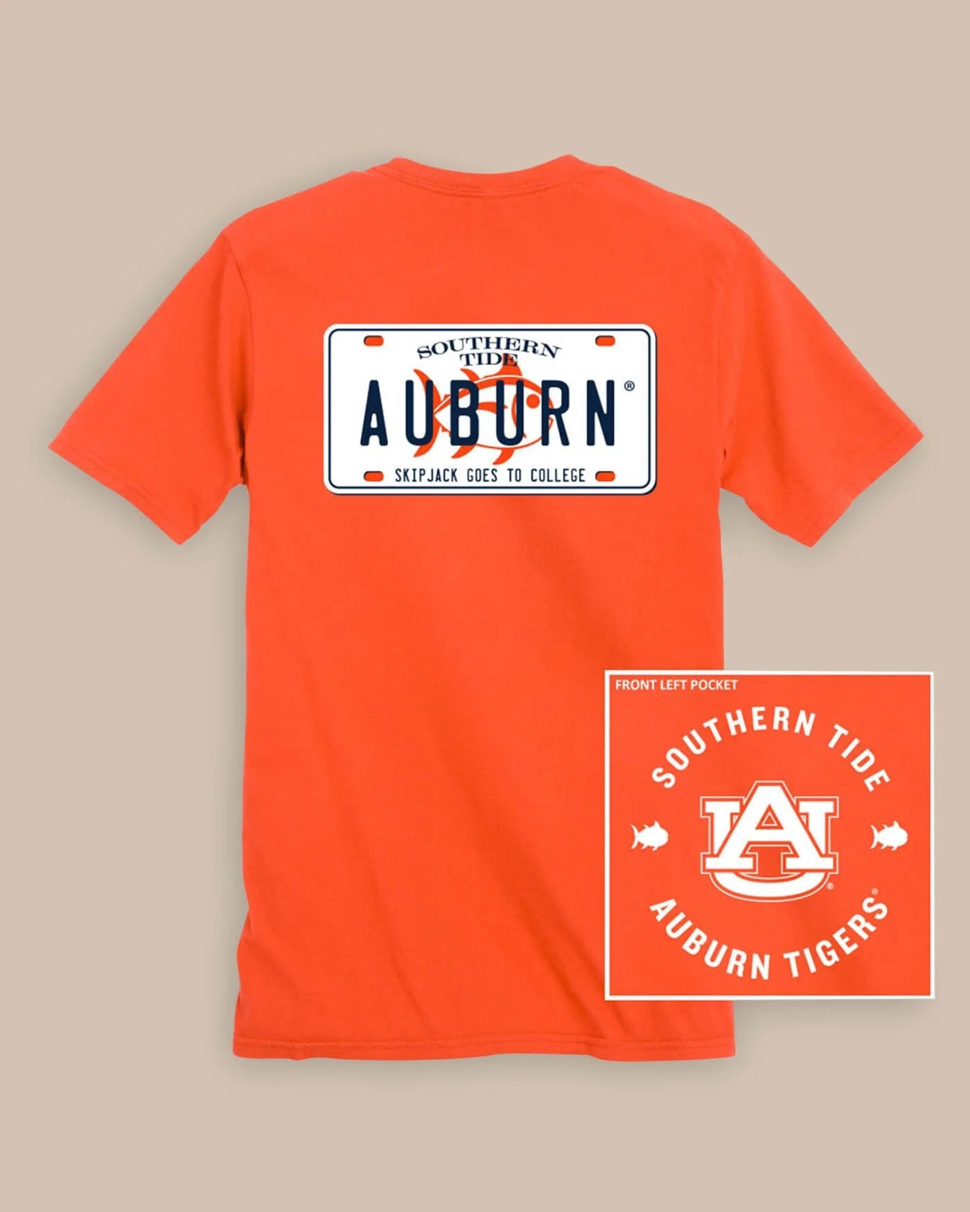 Auburn Tigers License Plate T-Shirt