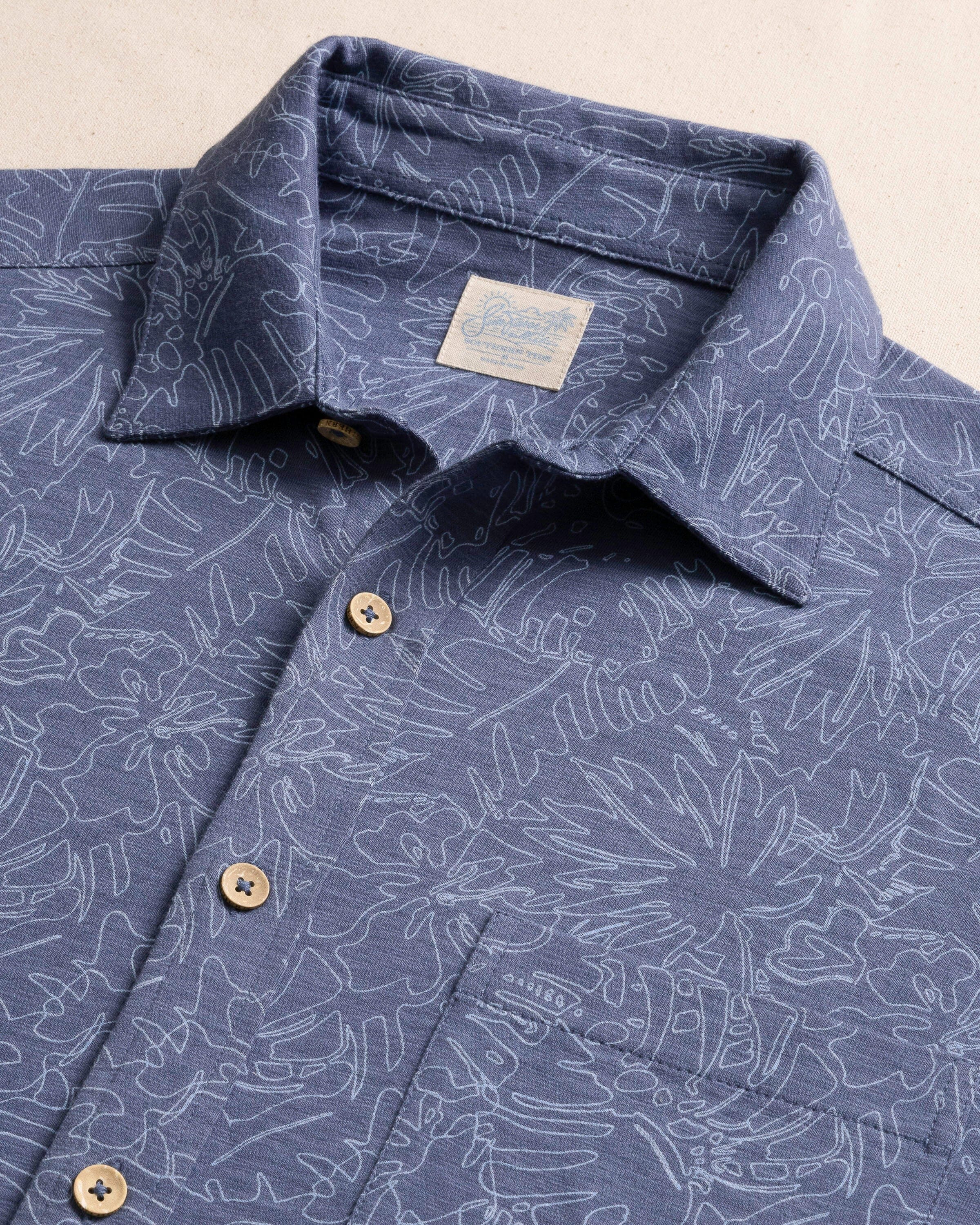 Beachcast Floral Fusion Knit Short Sleeve Sport Shirt - Image 2
