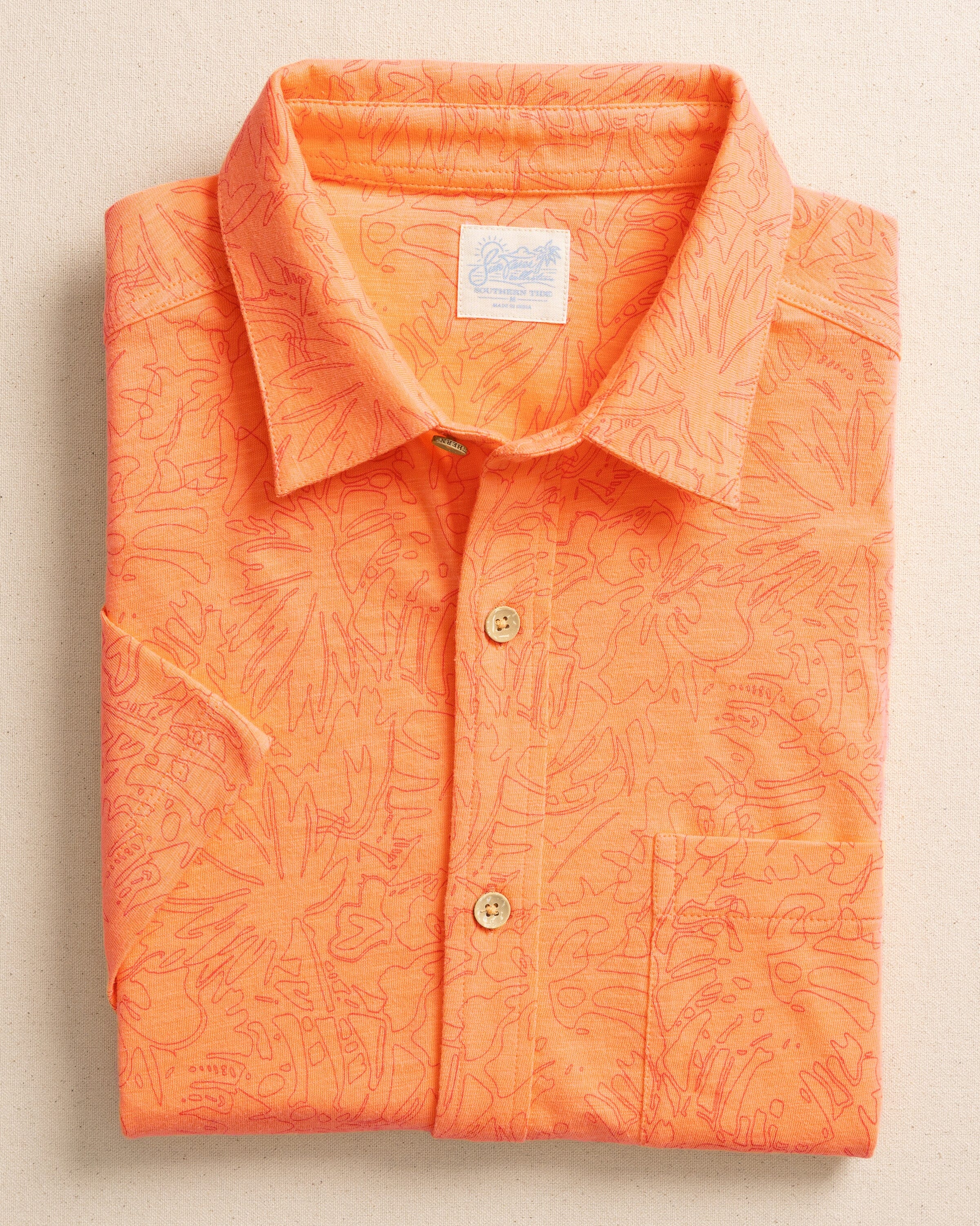 Beachcast Floral Fusion Knit Short Sleeve Sport Shirt - Image 5
