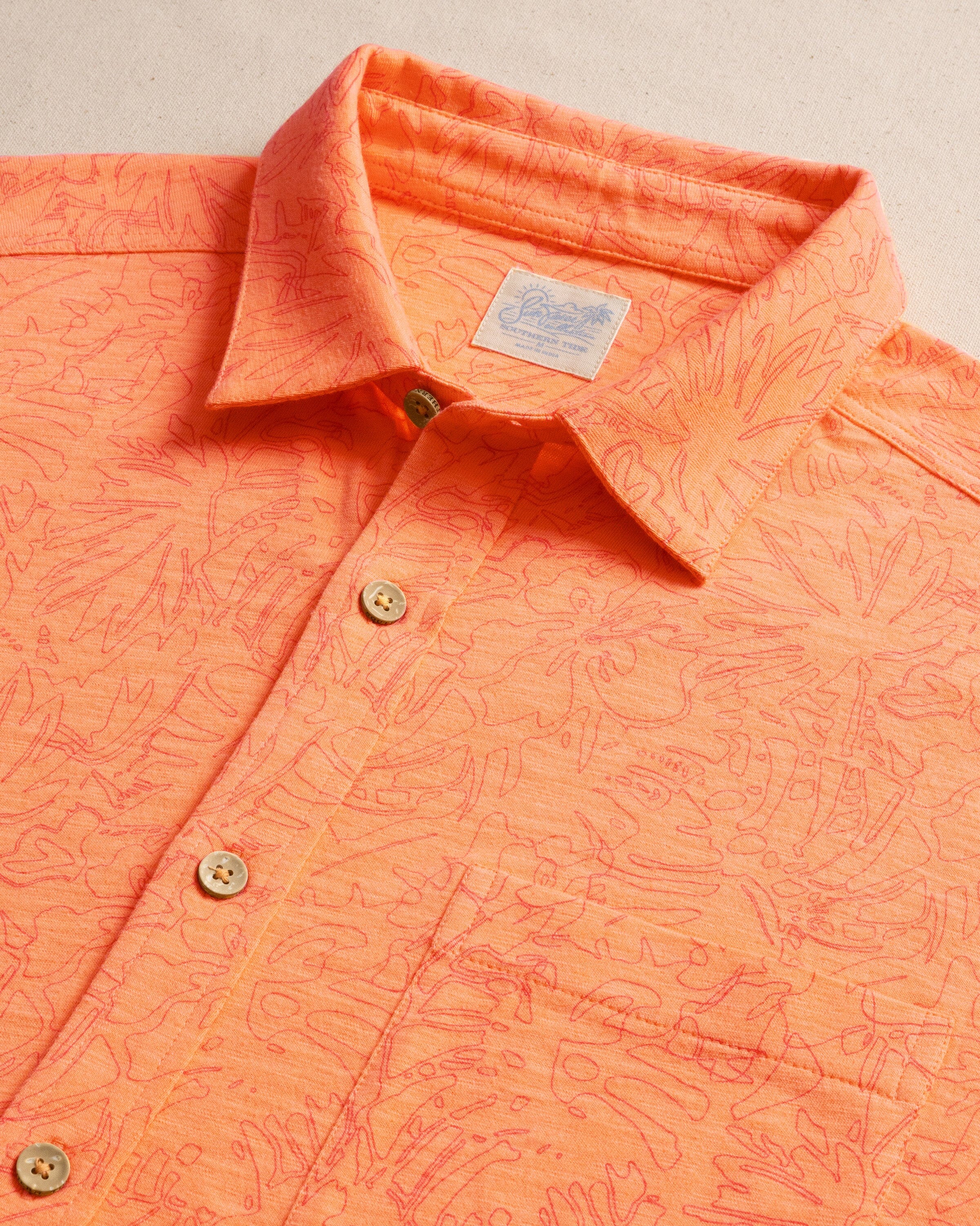 Beachcast Floral Fusion Knit Short Sleeve Sport Shirt - Image 7
