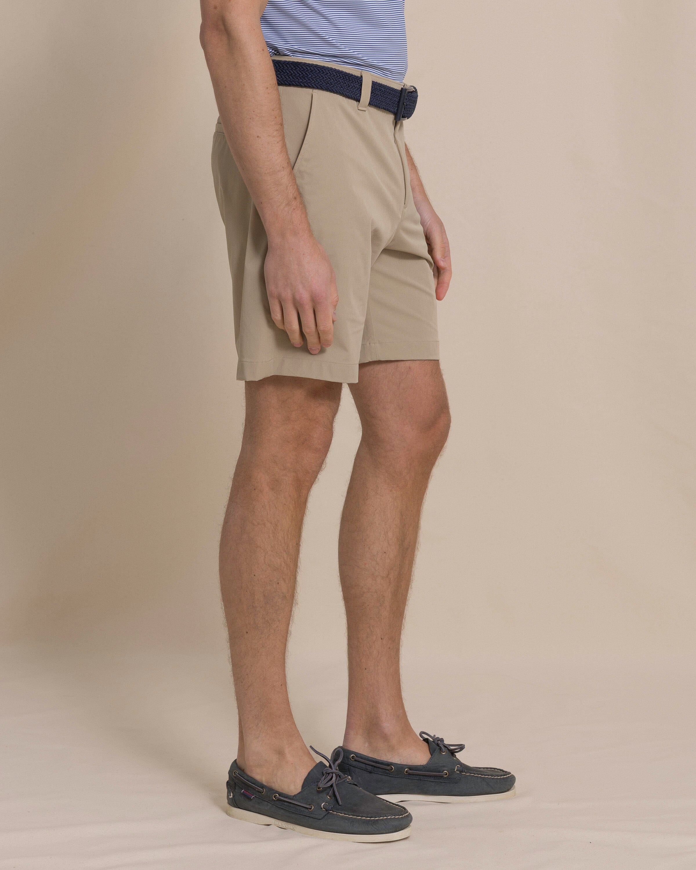Birdie 8" Coastal Breeze® Performance Short - Sandstone Khaki - Image 3