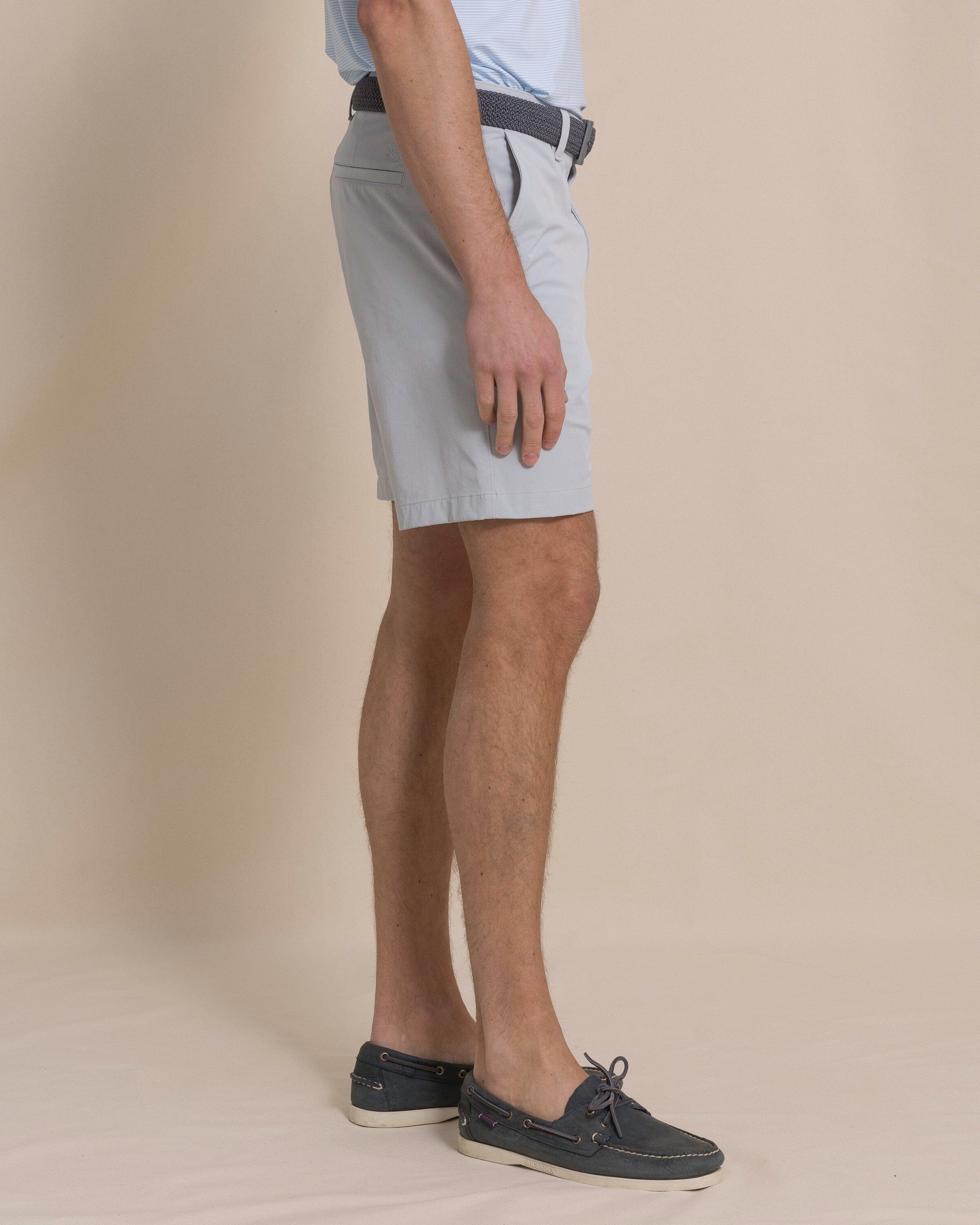 Birdie 8" Coastal Breeze® Performance Short - Seagull Grey - Image 3