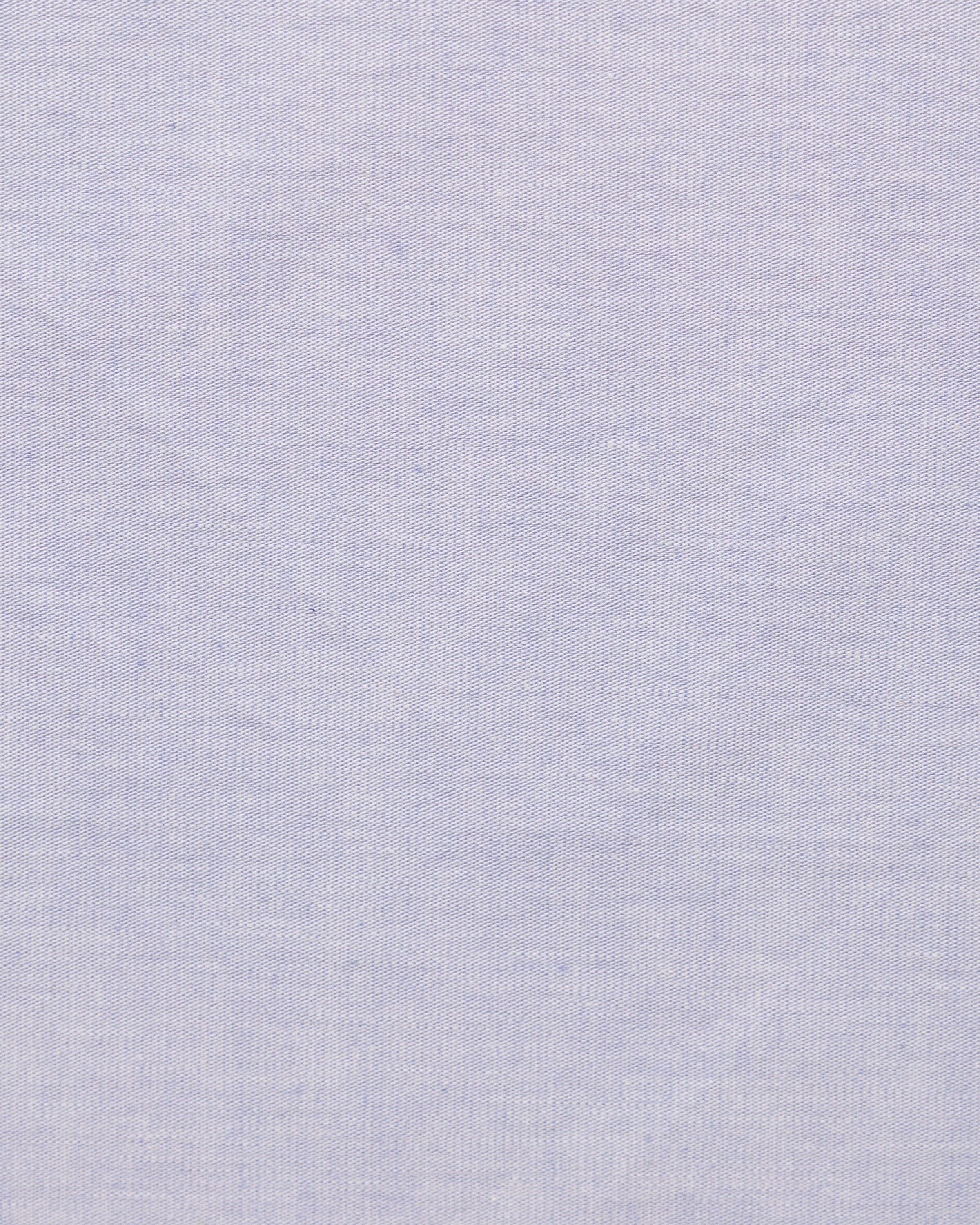 Blue Chambray Pocket Square - Image 4