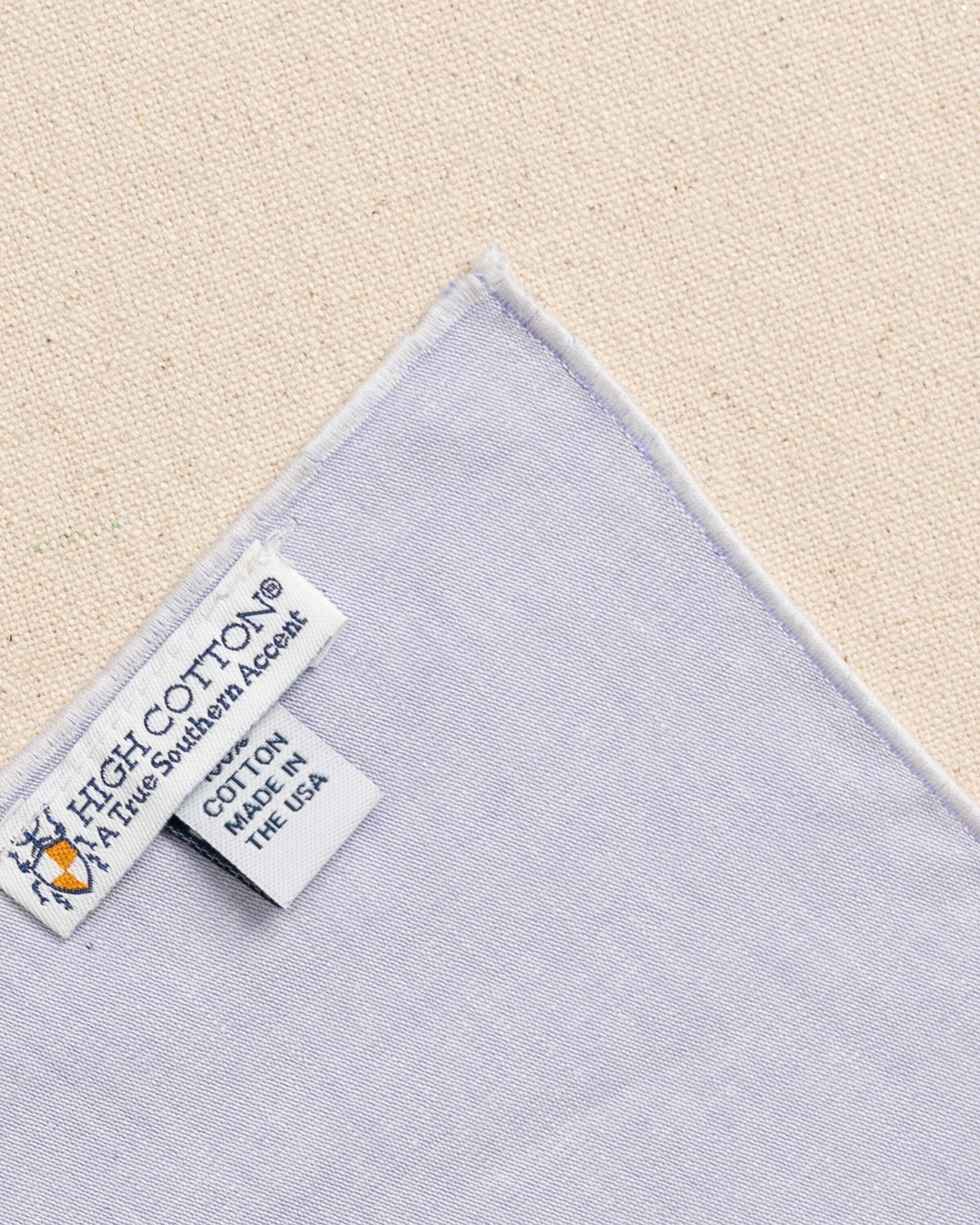 Blue Chambray Pocket Square - Image 5