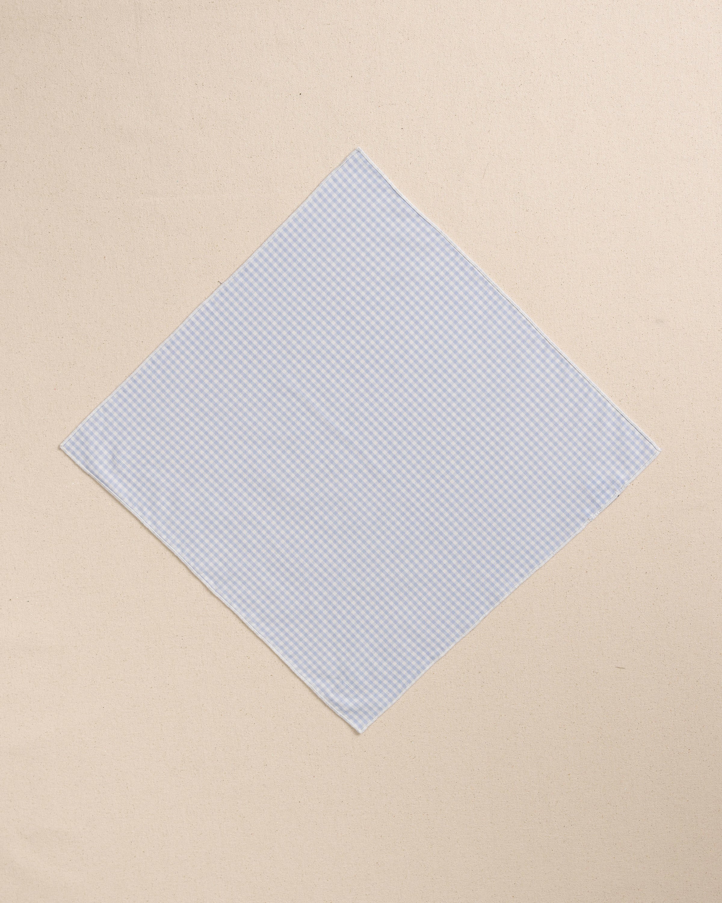 Blue Gingham Pocket Square - Image 3