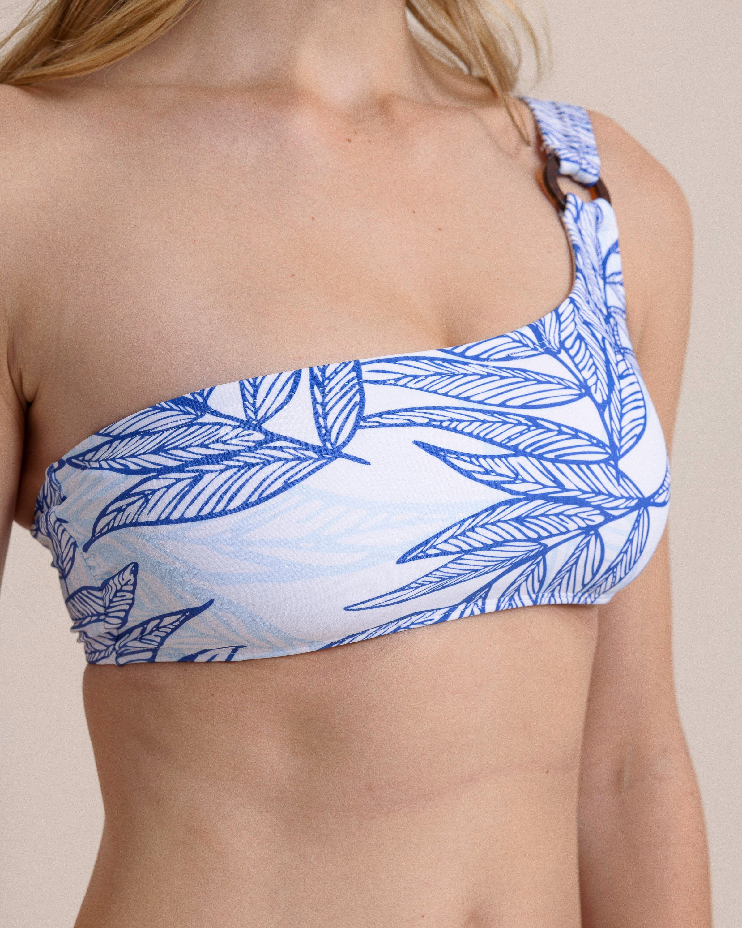 Blue Palms One-Shoulder Bikini Top - Image 4