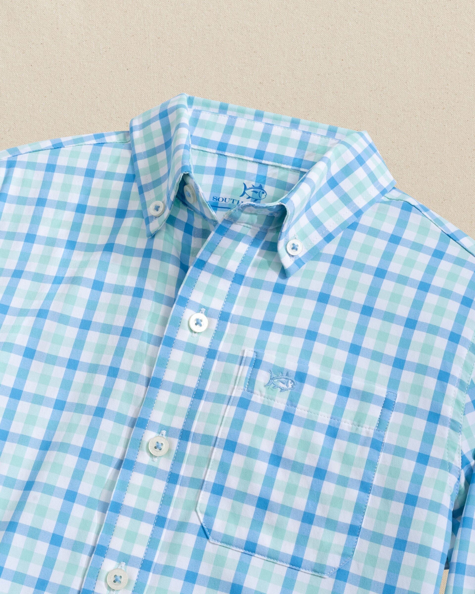 Boys Albemarle Plaid Intercoastal Sport Shirt - Image 2