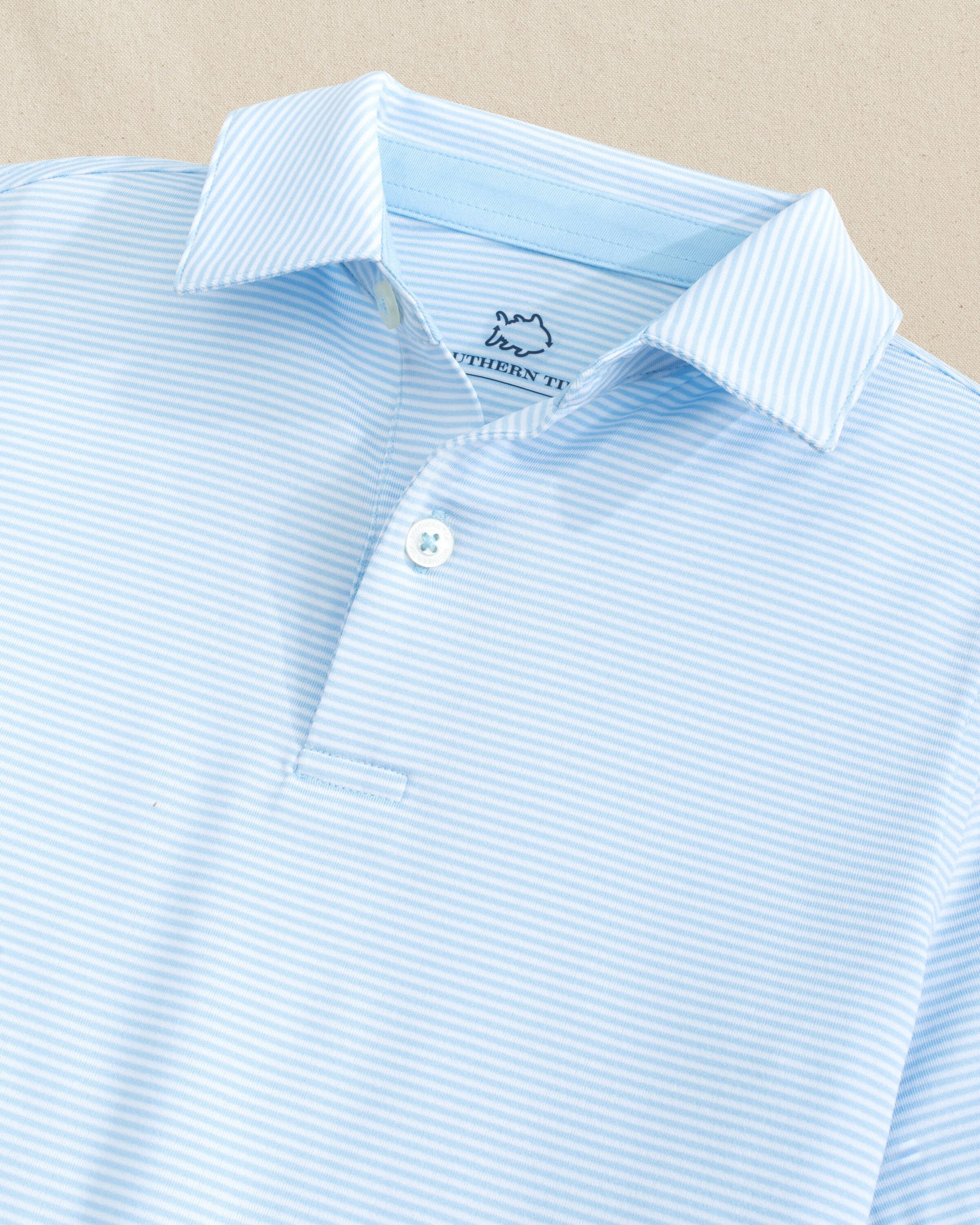Boys Driver Meadowbrook Stripe Performance Polo - Image 3