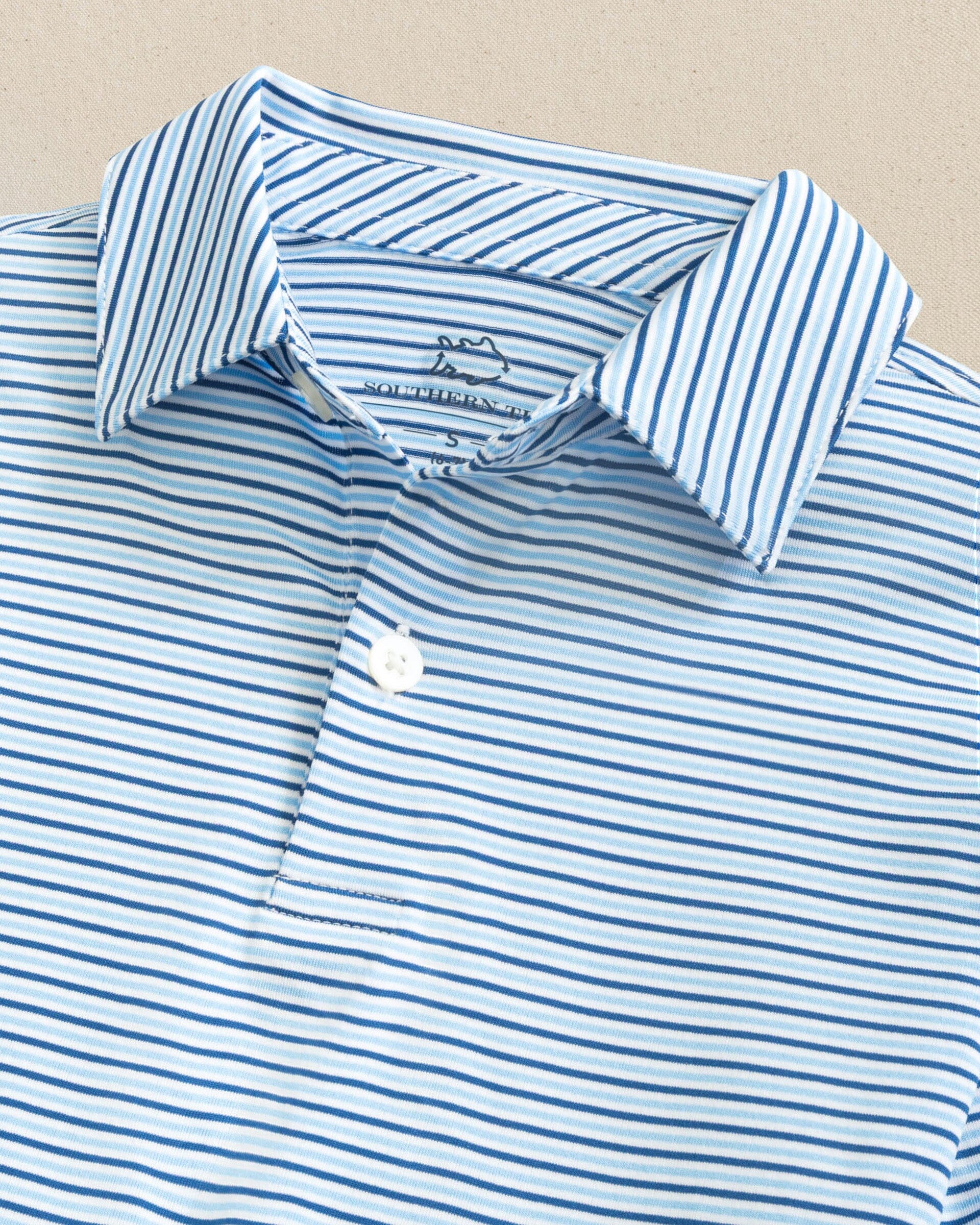 Boys Driver Micro-Stripe Performance Polo - Image 3