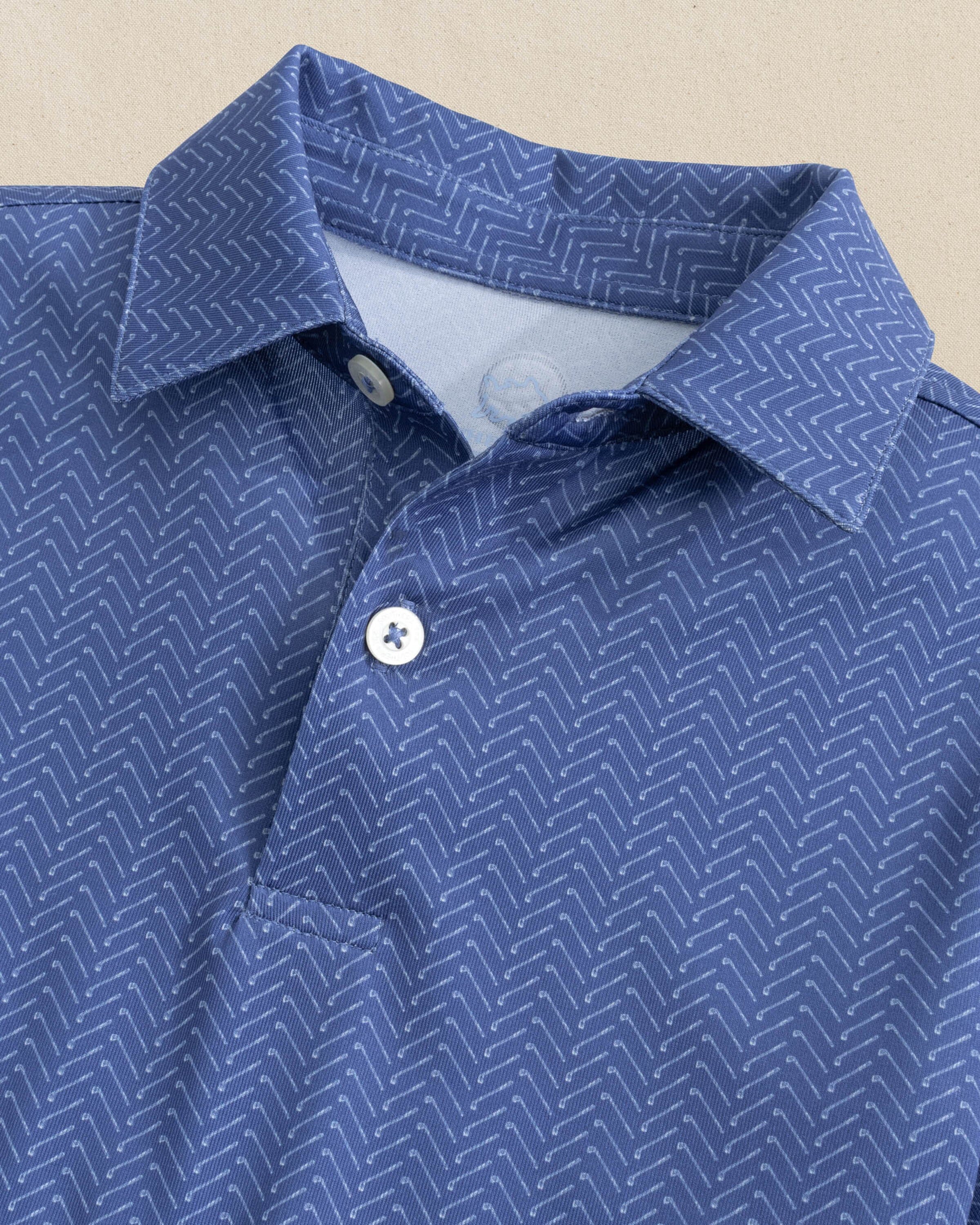 Boys Driver Raise The Par Printed Performance Polo - Image 2