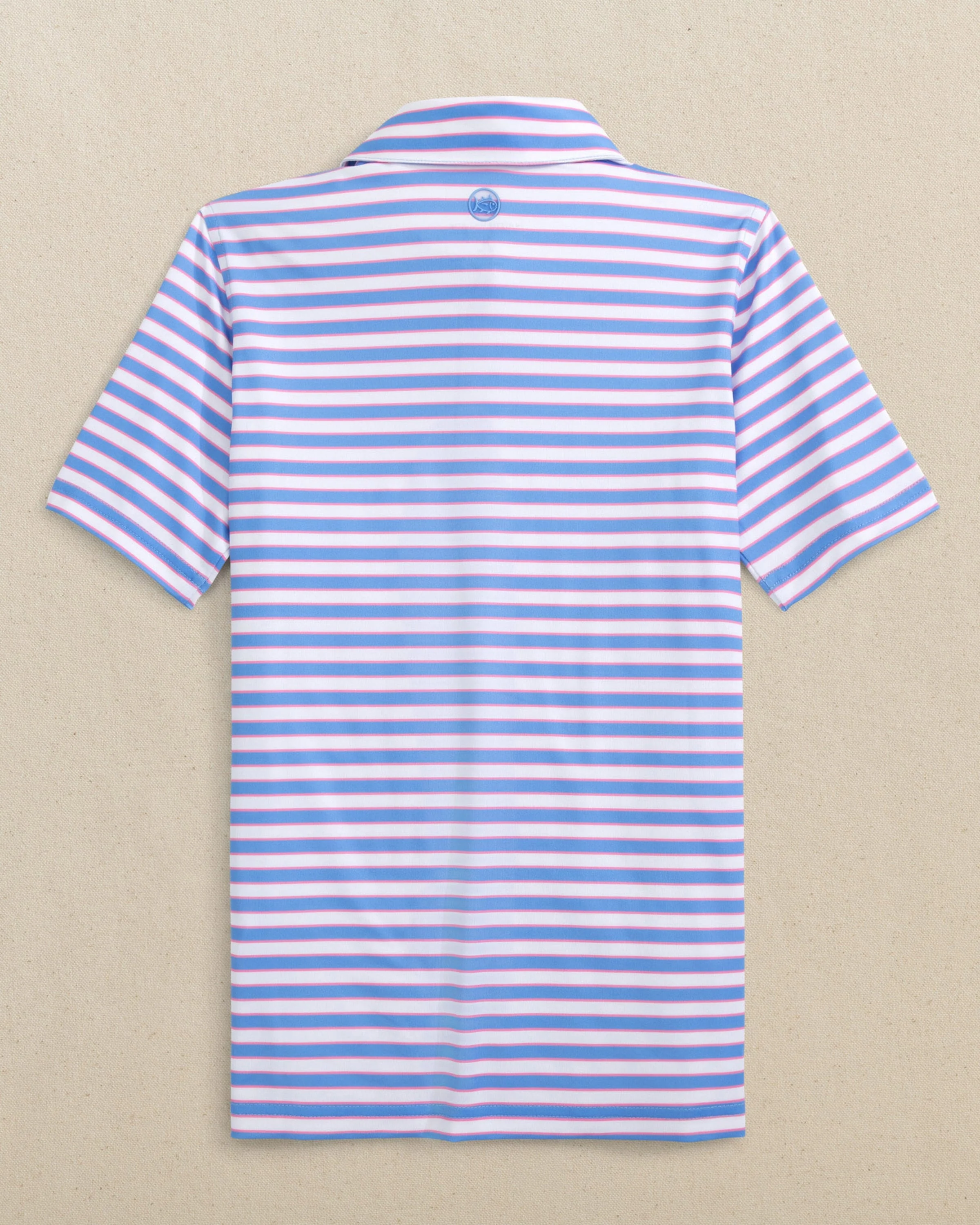 Boys Driver Waterway Stripe Performance Polo - Image 4