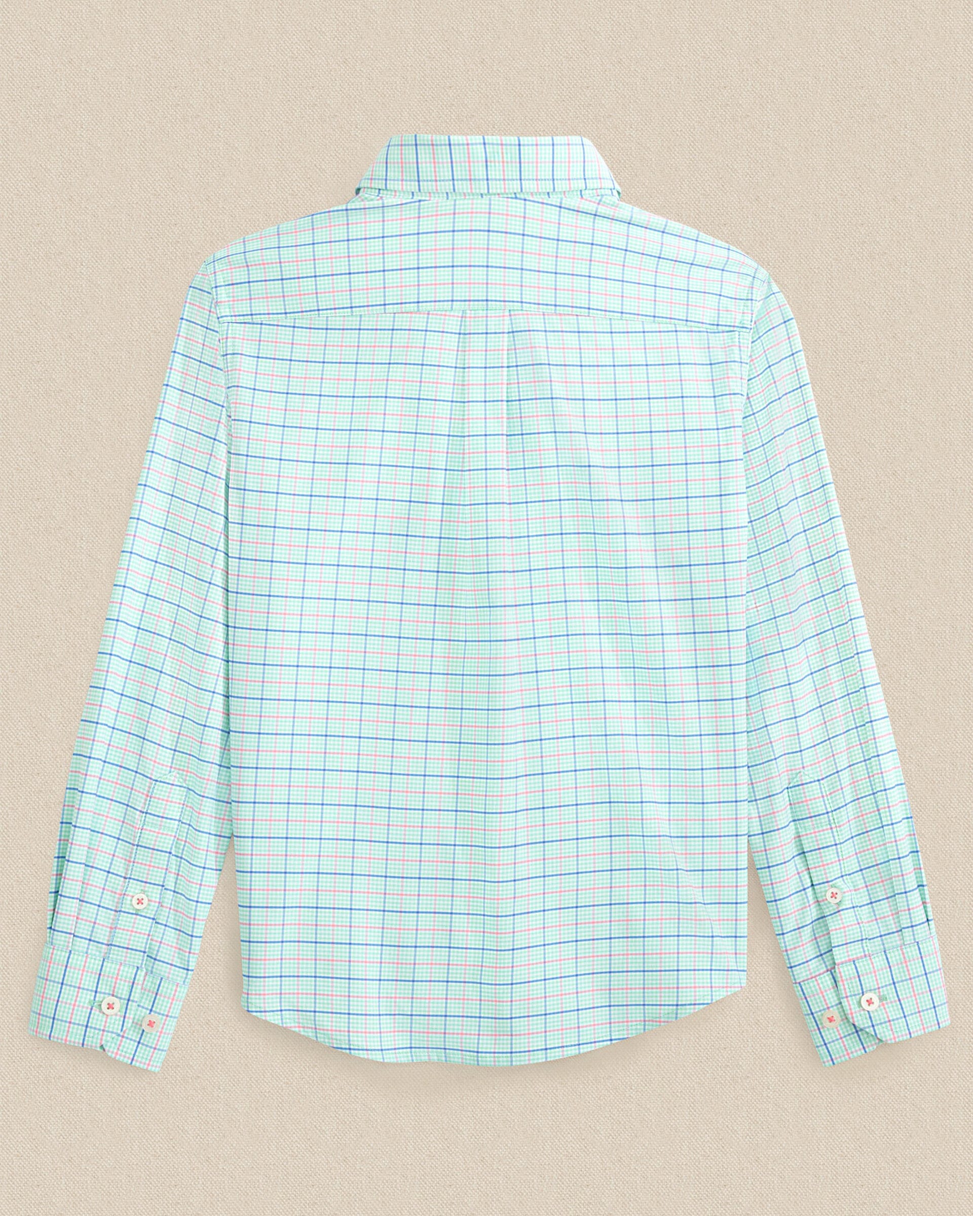 Boys Edisto Island Plaid Coastal Breeze® Sport Shirt - Image 5