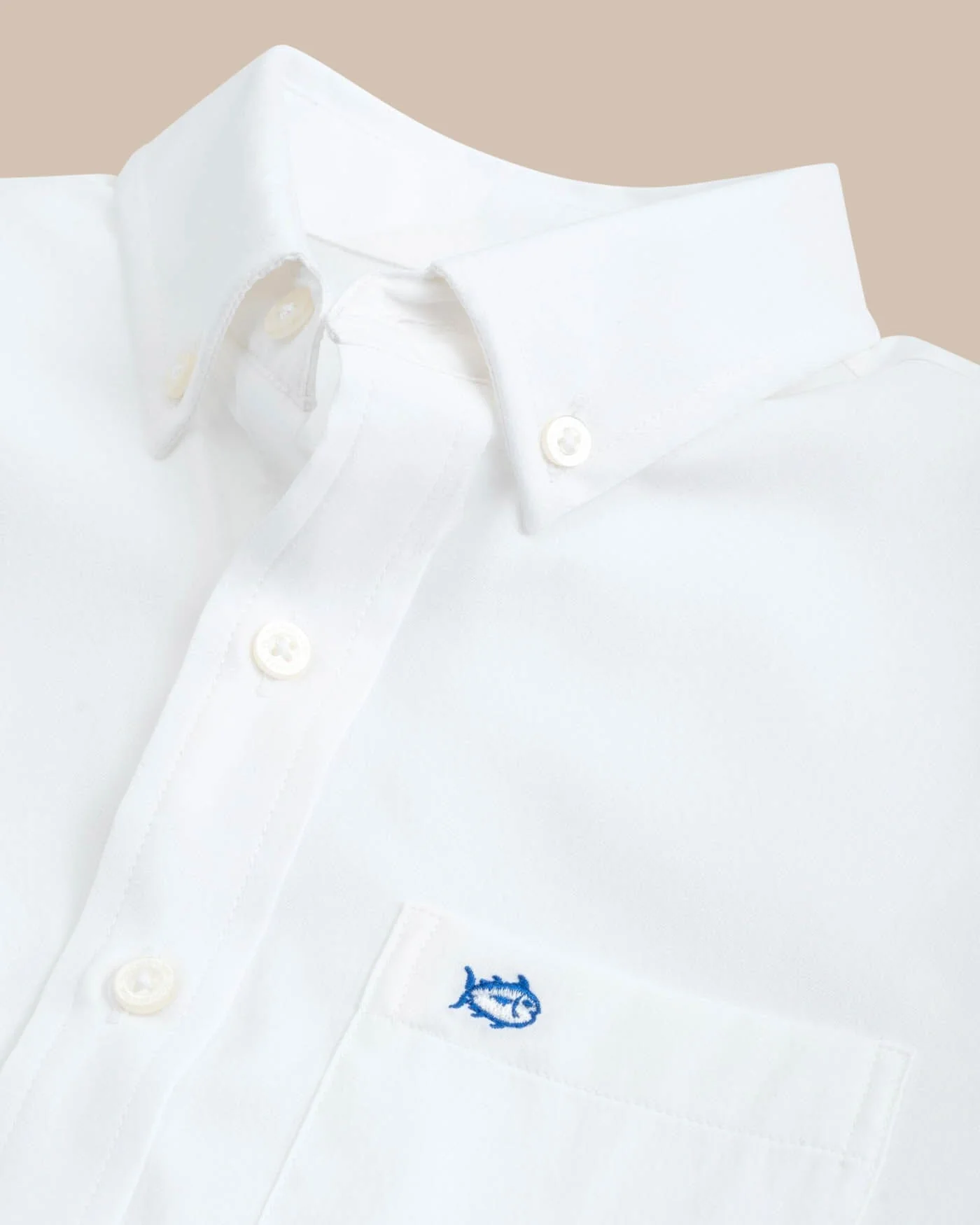 Boys Intercoastal Solid Button Down Shirt - Image 3