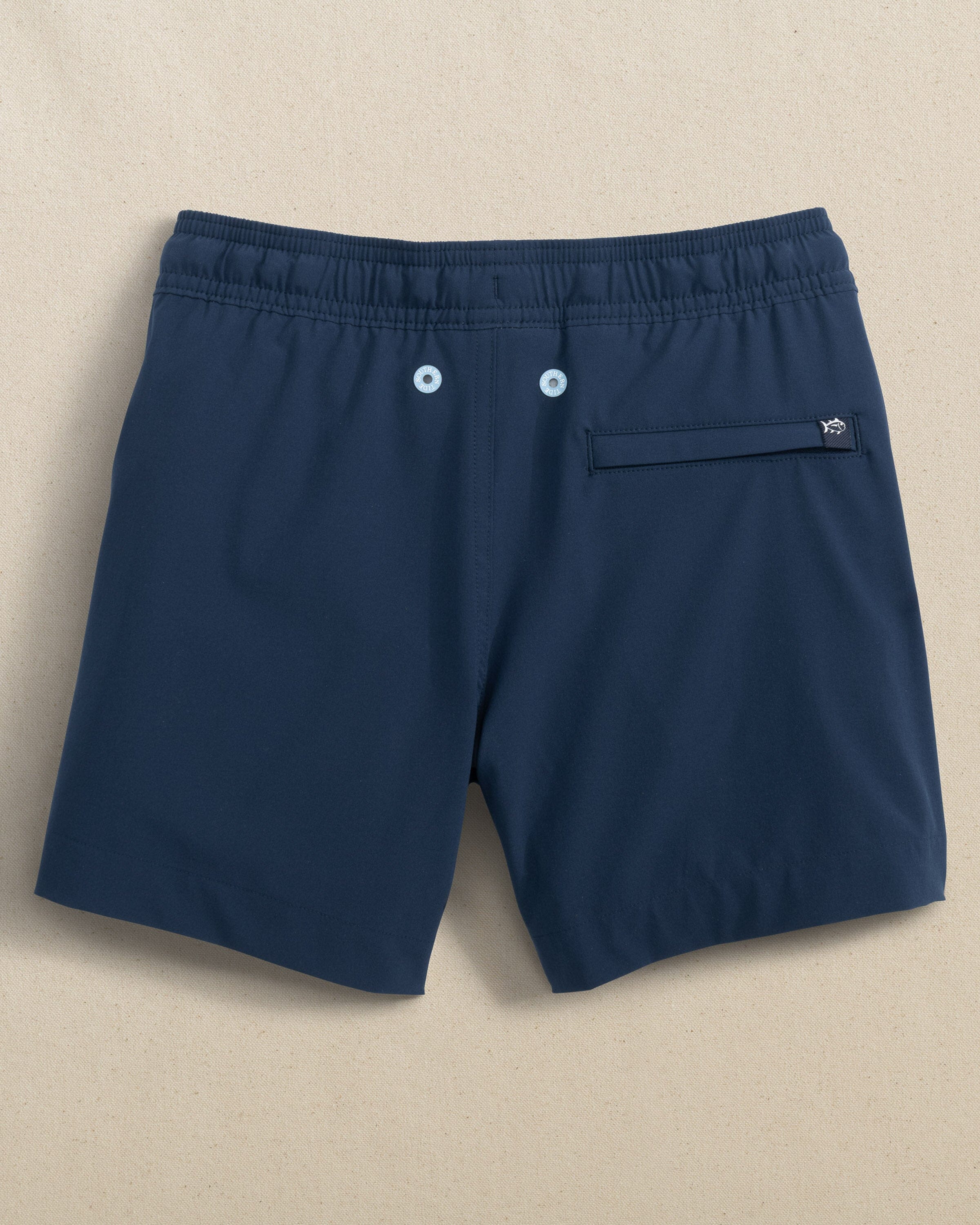 Boys Solid Maritime Swim Trunk - Image 6