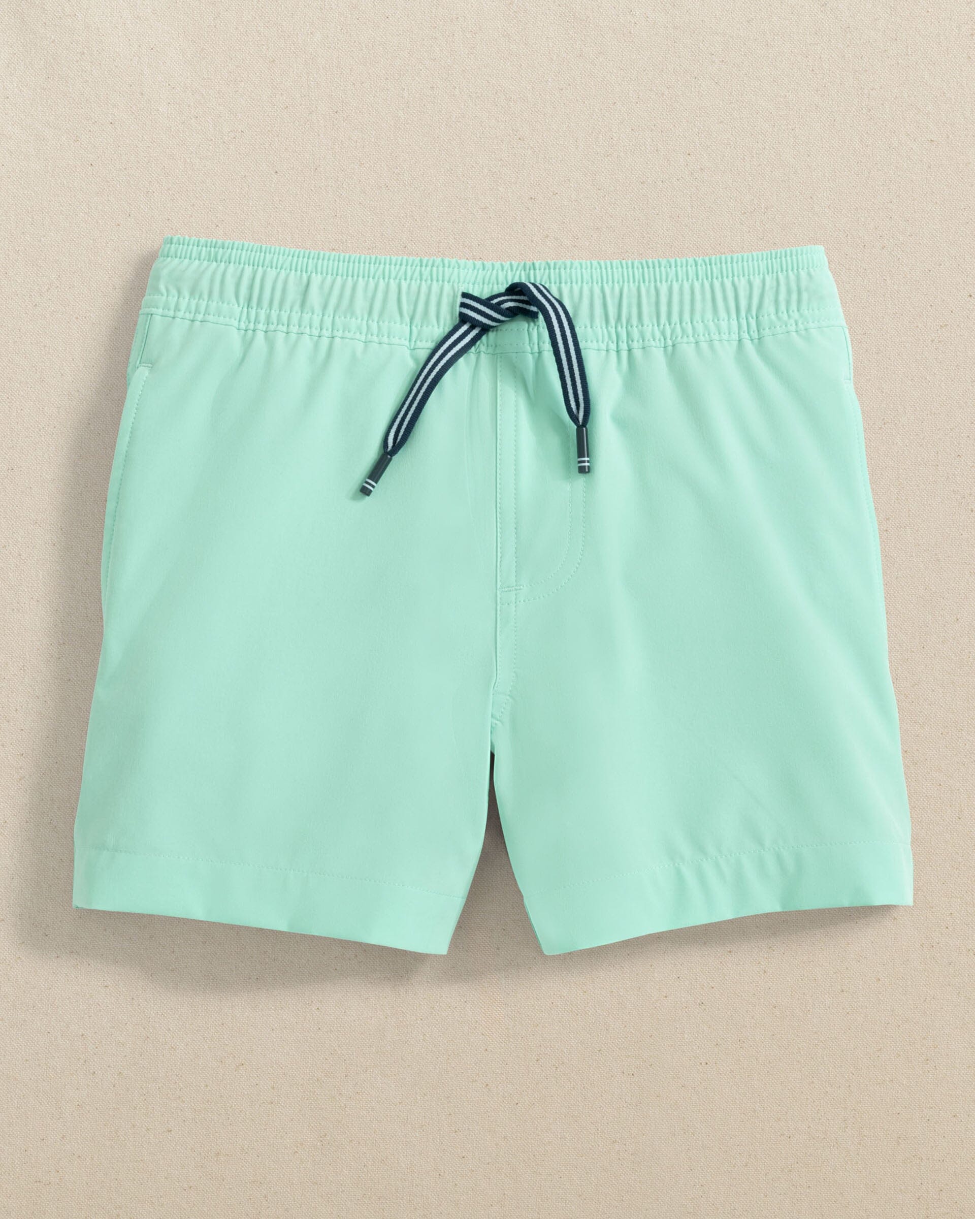 Boys Solid Maritime Swim Trunk - Image 7