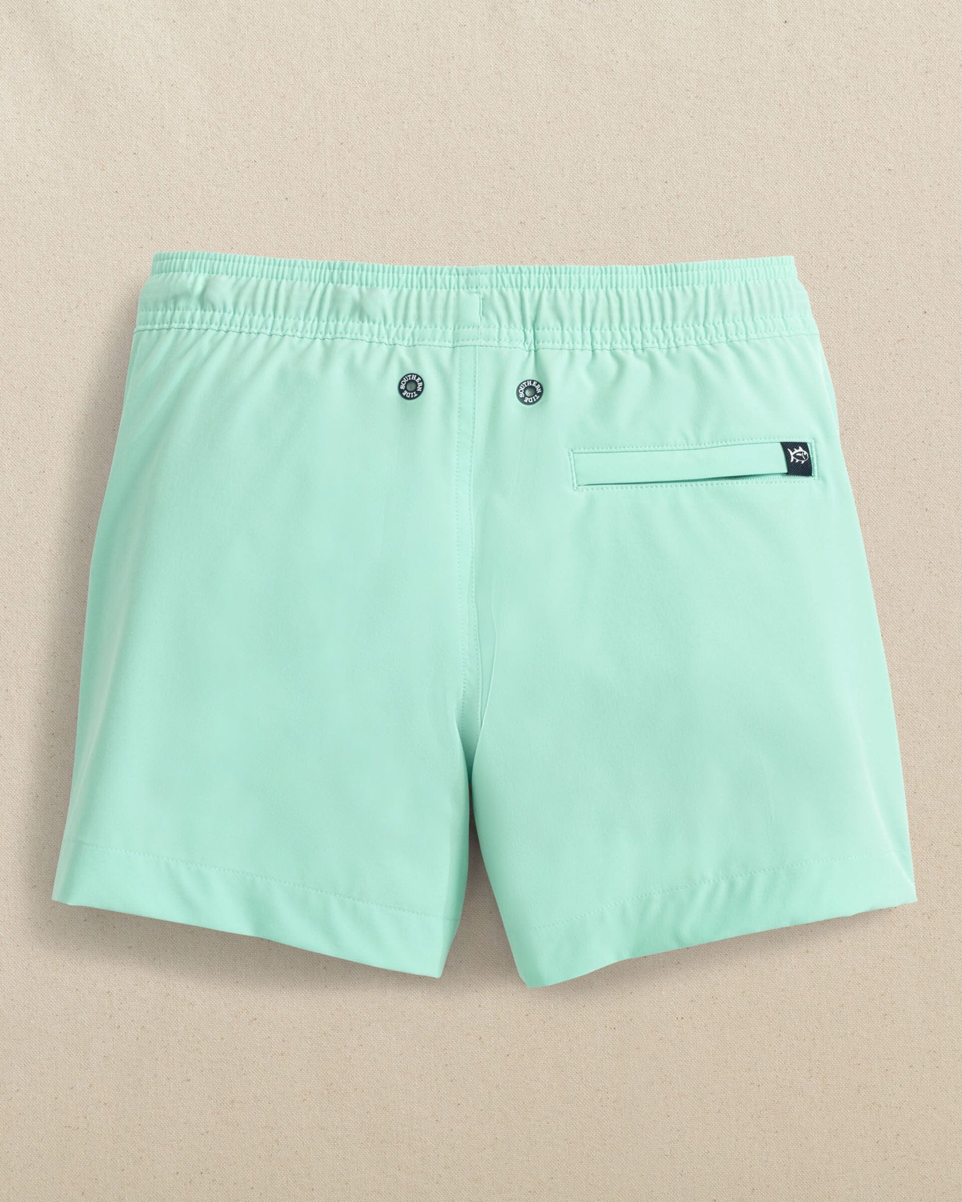 Boys Solid Maritime Swim Trunk - Image 8