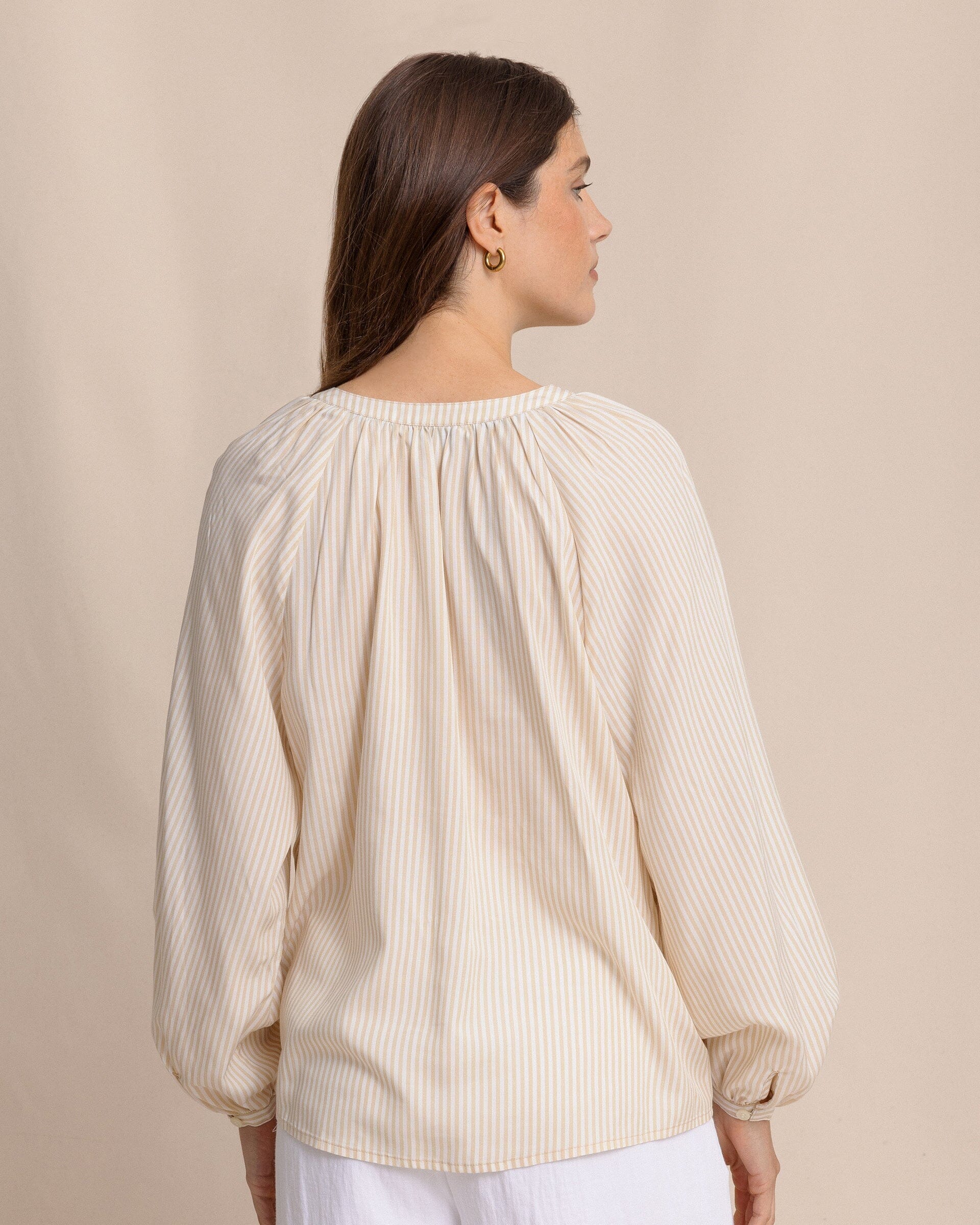 Brinley Band Collar Button Down Shirt - Image 2