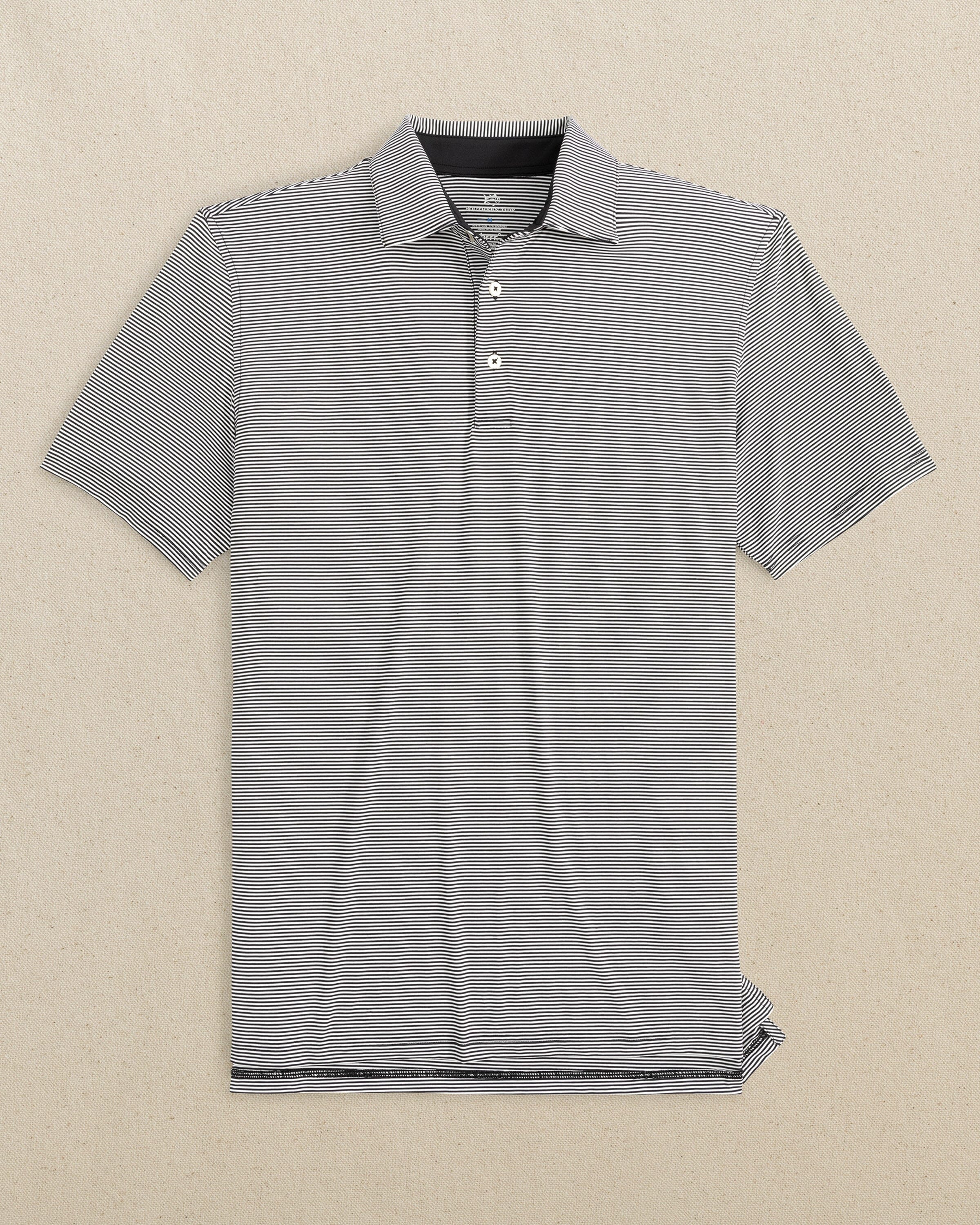brrr°®-eeze Meadowbrook Stripe Polo - Caviar Black