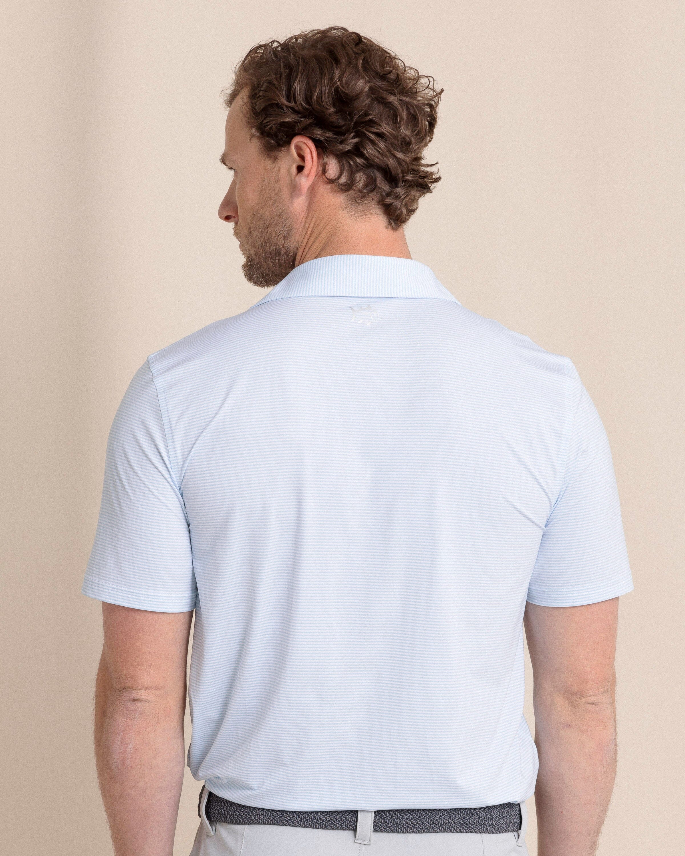 brrr°®-eeze Meadowbrook Stripe Polo - Clearwater Blue - Image 5
