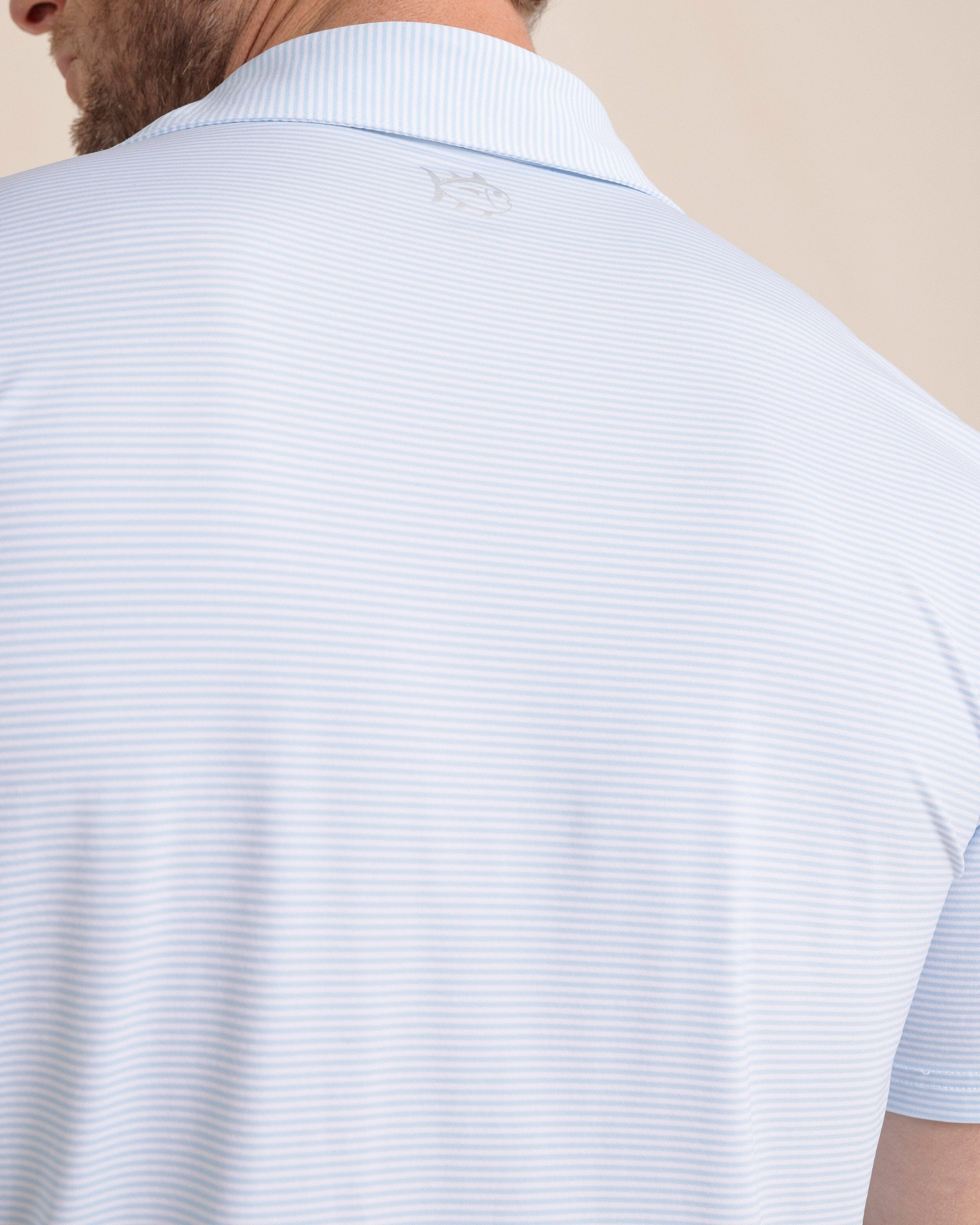 brrr°®-eeze Meadowbrook Stripe Polo - Clearwater Blue - Image 6