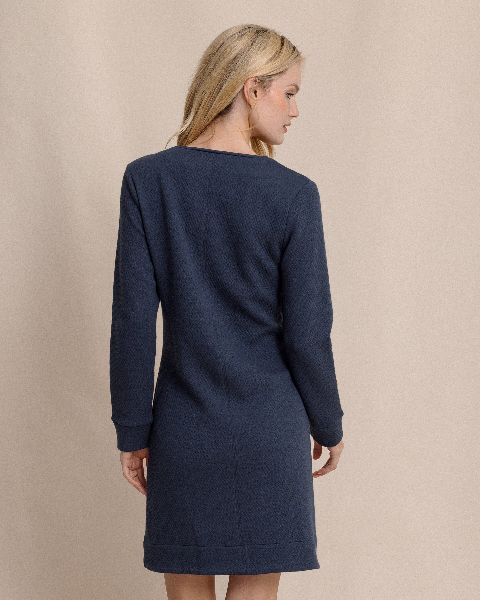 Cady Jacquard Dress - Dress Blue - Image 2