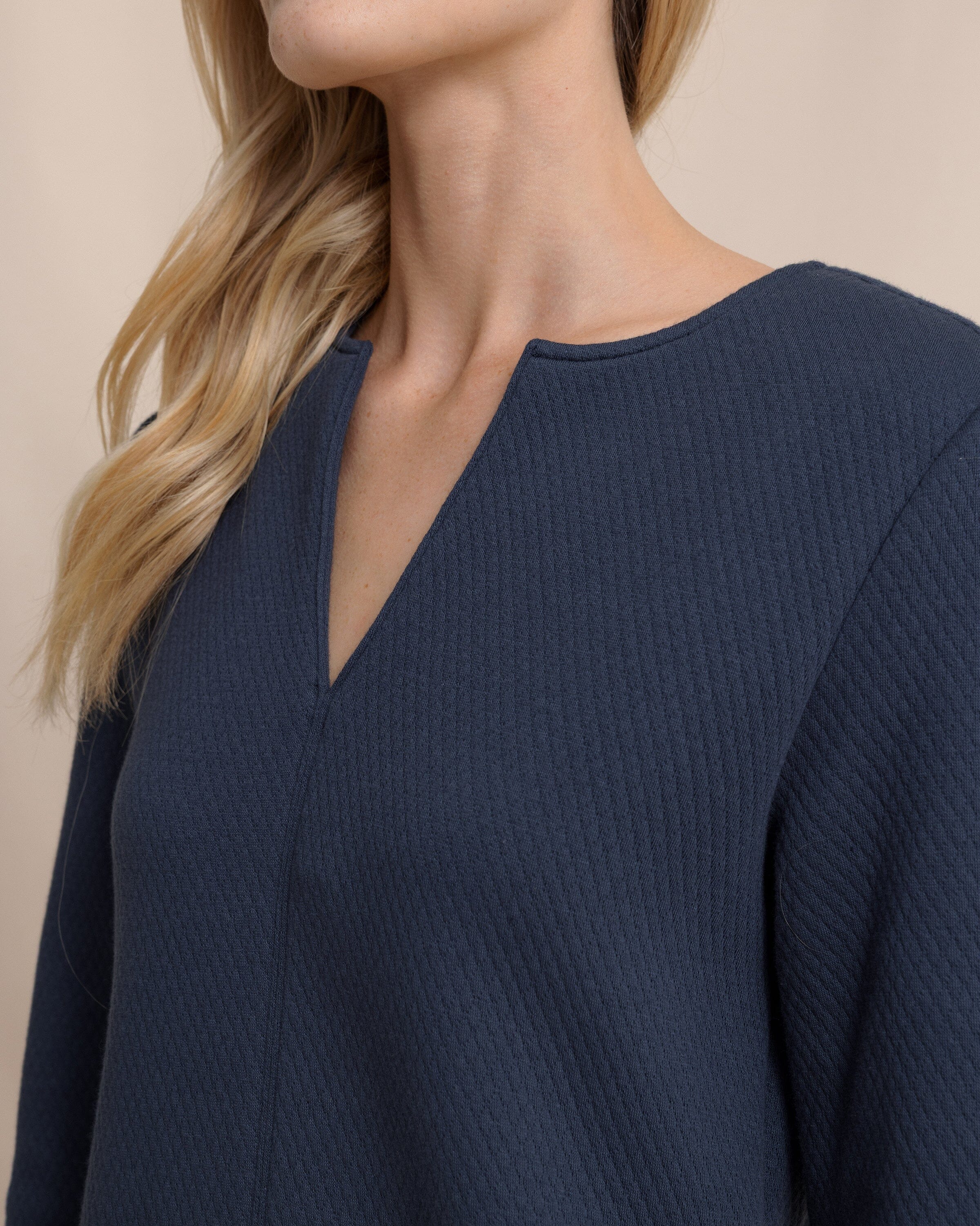 Cady Jacquard Dress - Dress Blue - Image 4