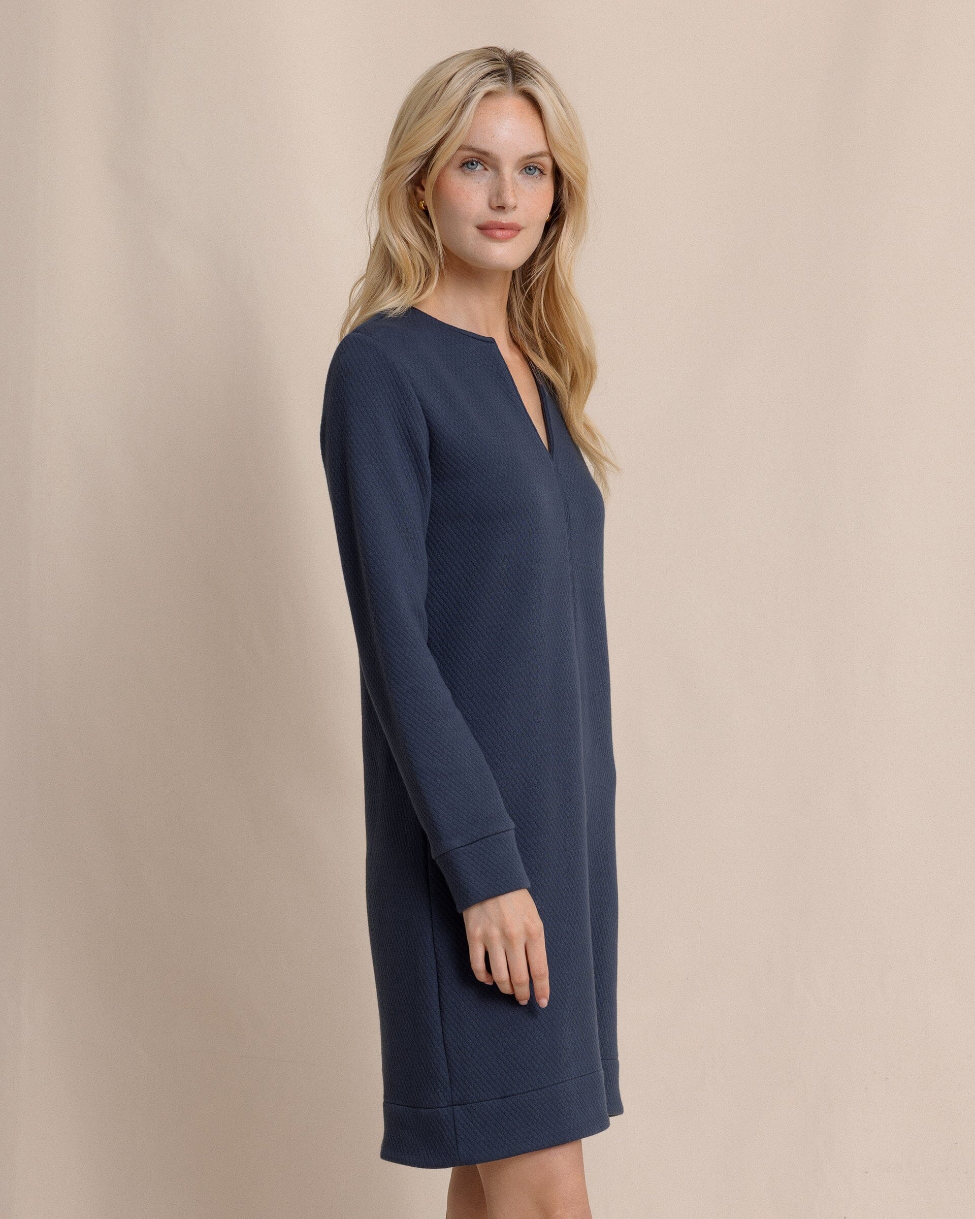 Cady Jacquard Dress - Dress Blue - Image 5