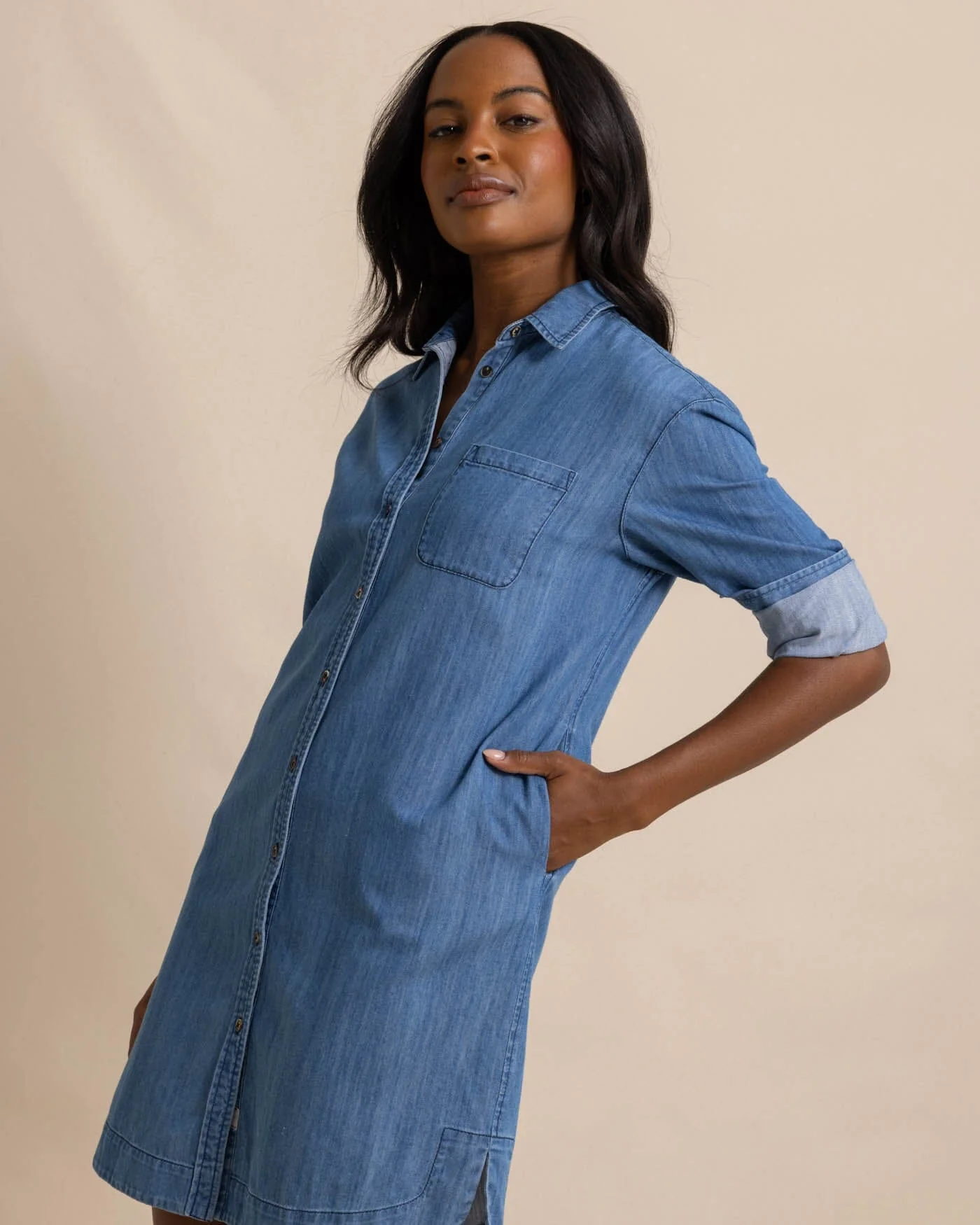 Cam Denim Dress - Image 11