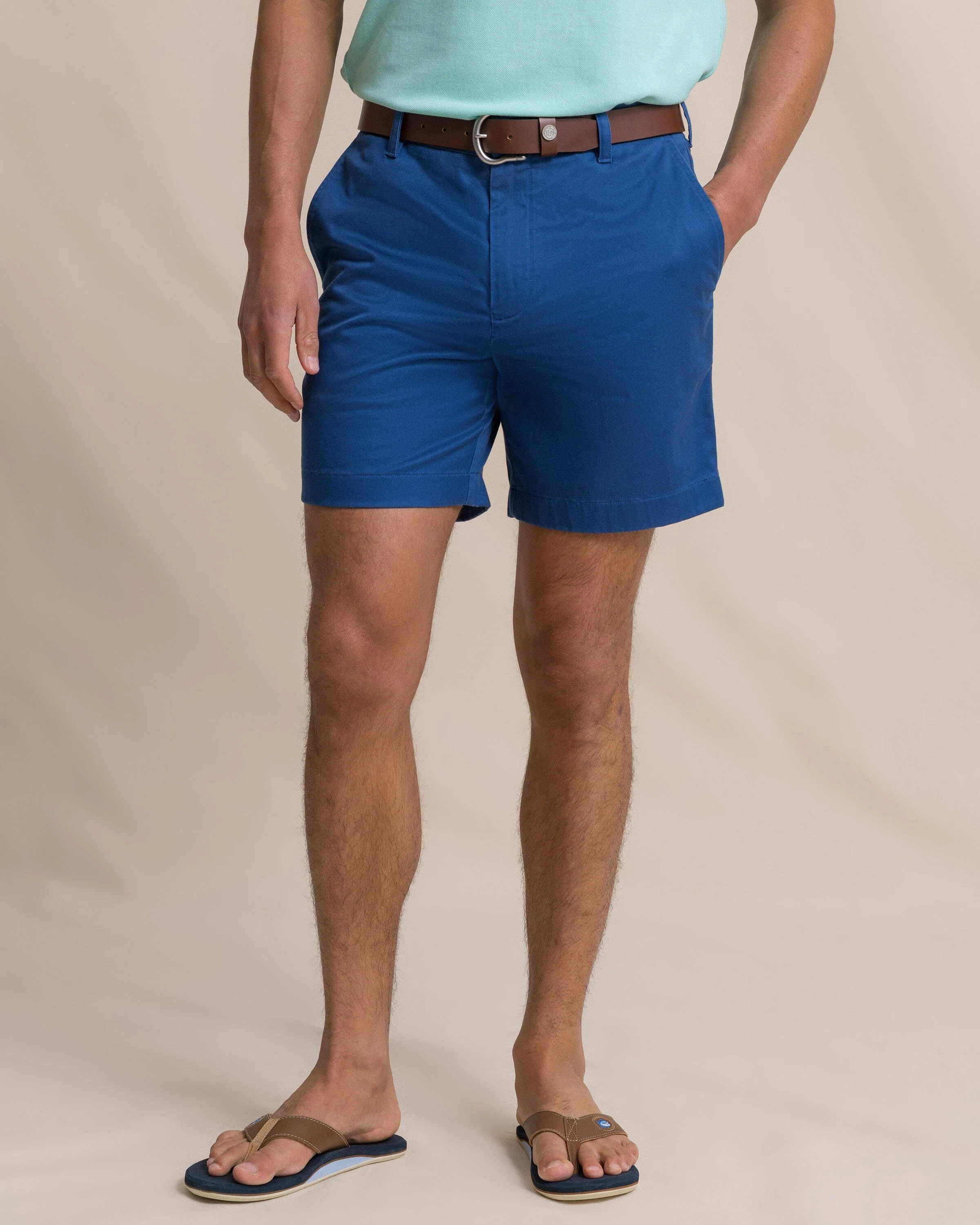Channel Marker 7" Stretch Chino Short - Nautical Blue