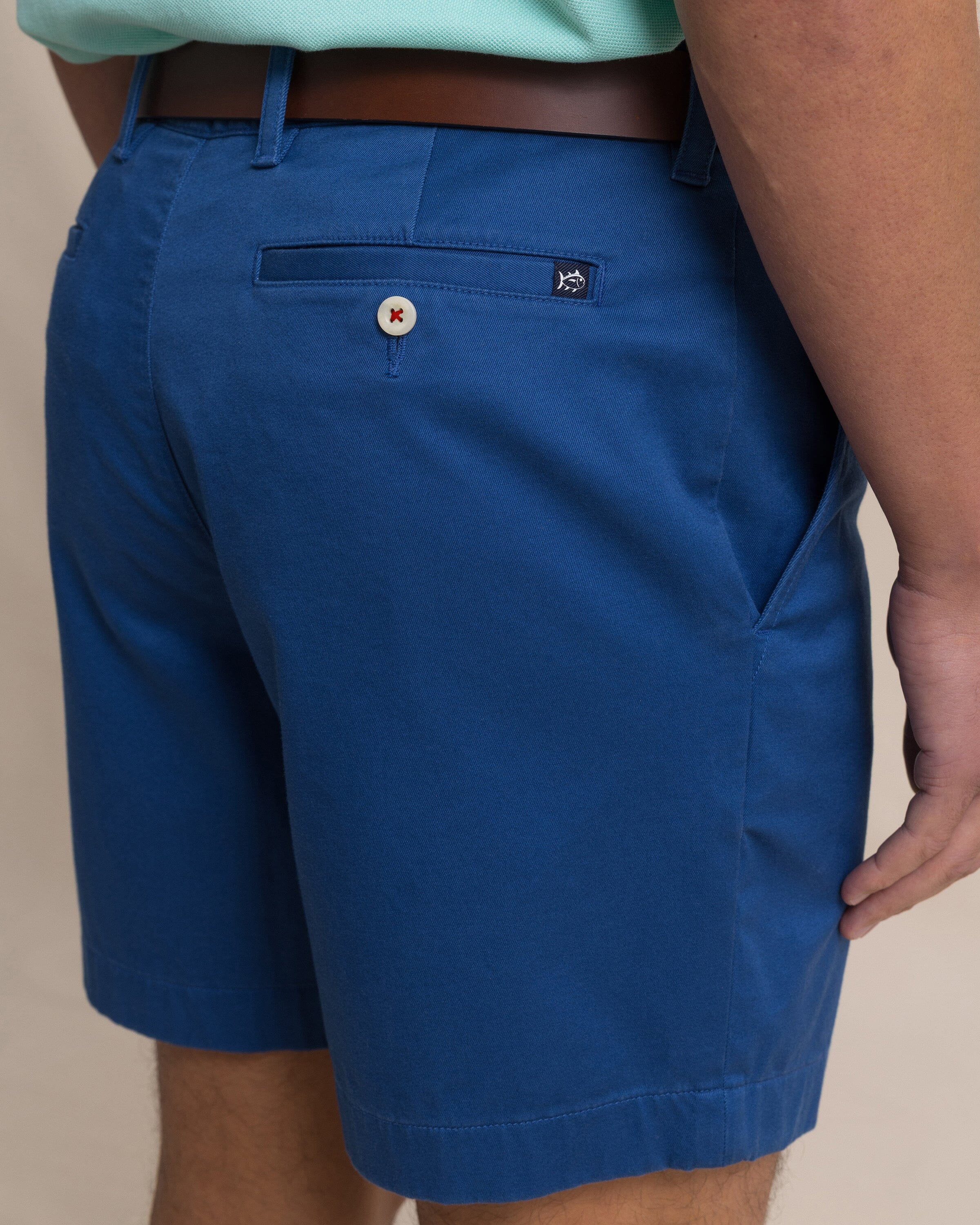 Channel Marker 7" Stretch Chino Short - Nautical Blue - Image 6