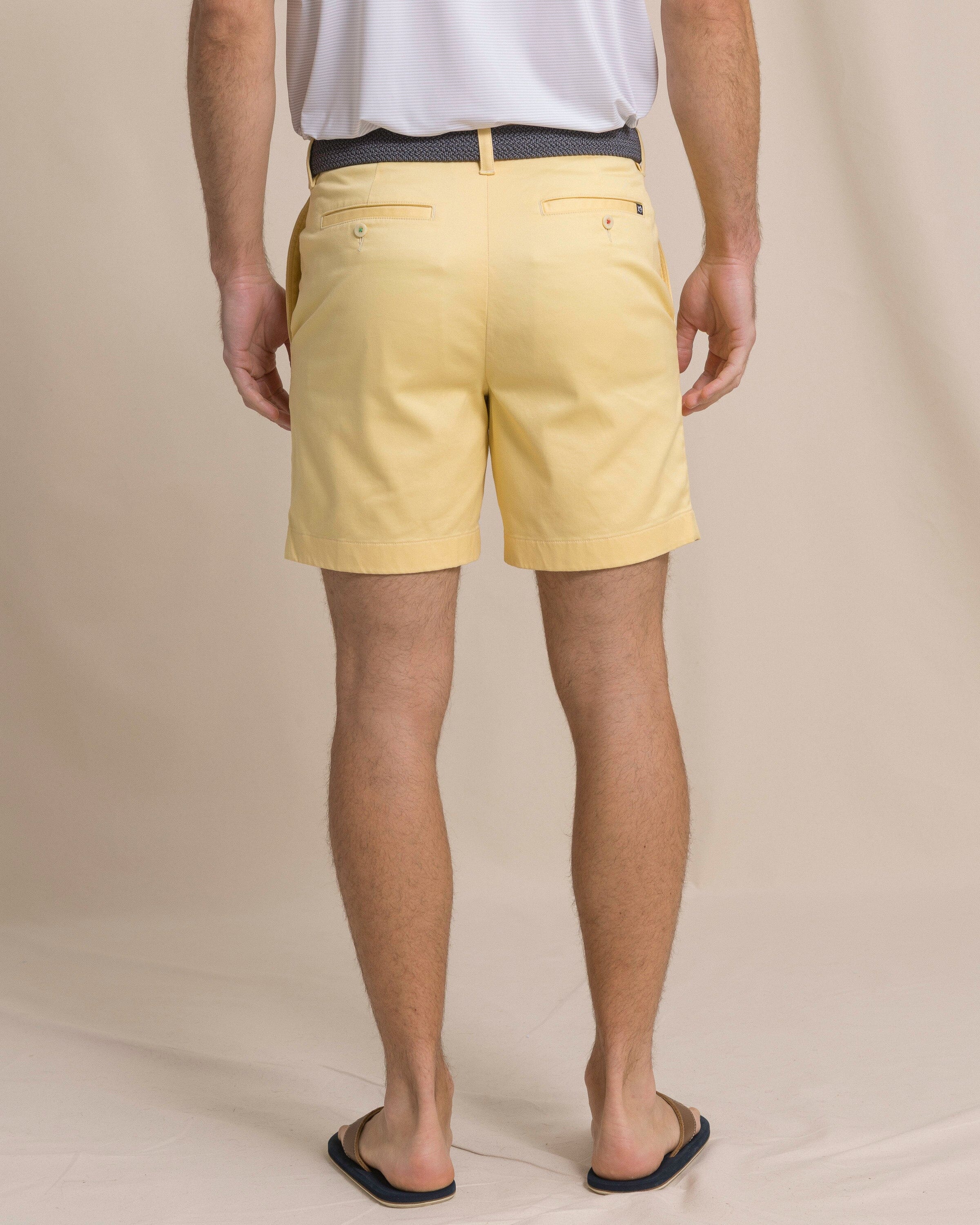Channel Marker 7" Stretch Chino Short - Pineapple - Image 4