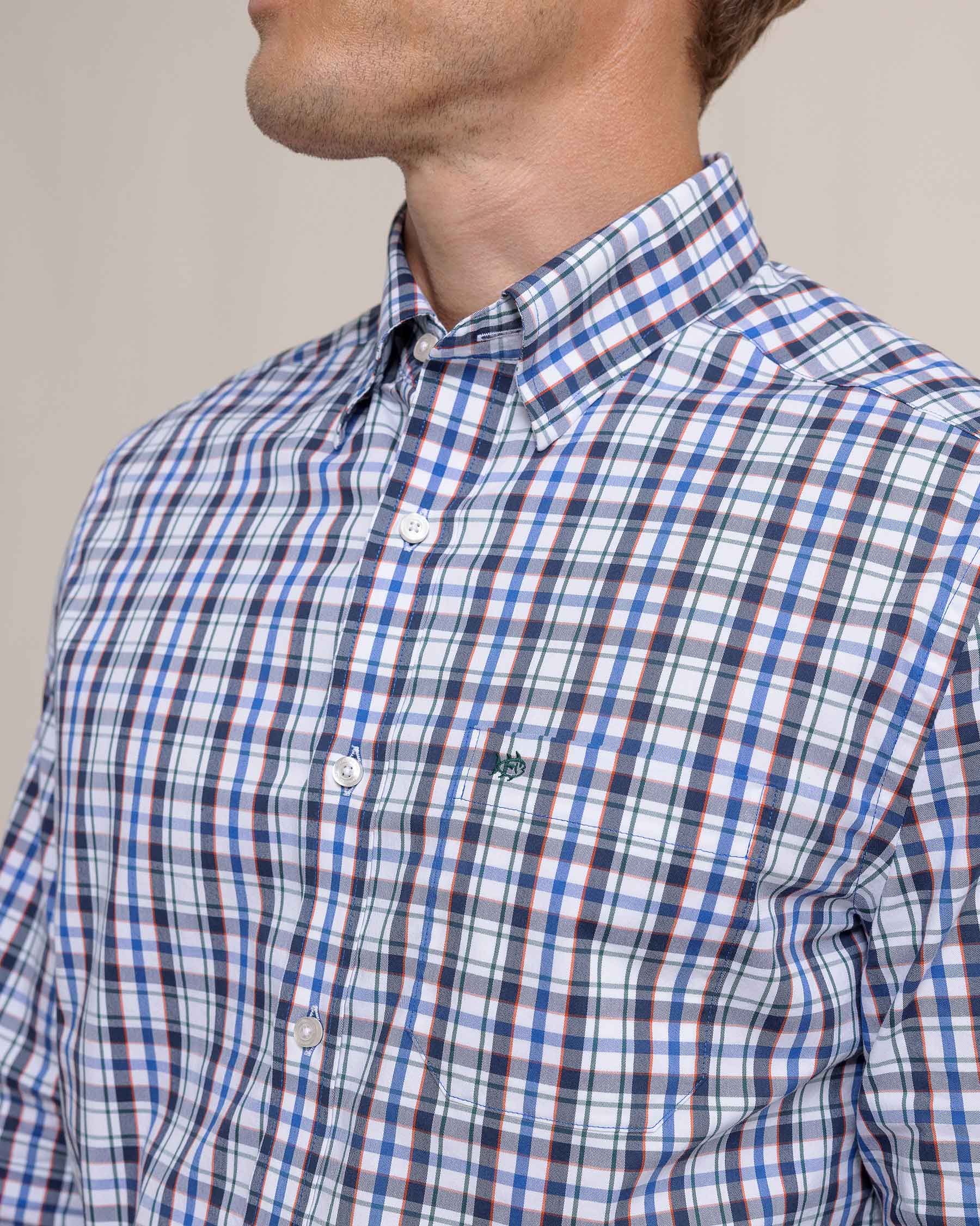Charleston Master Plaid Long Sleeve Sport Shirt - Image 2