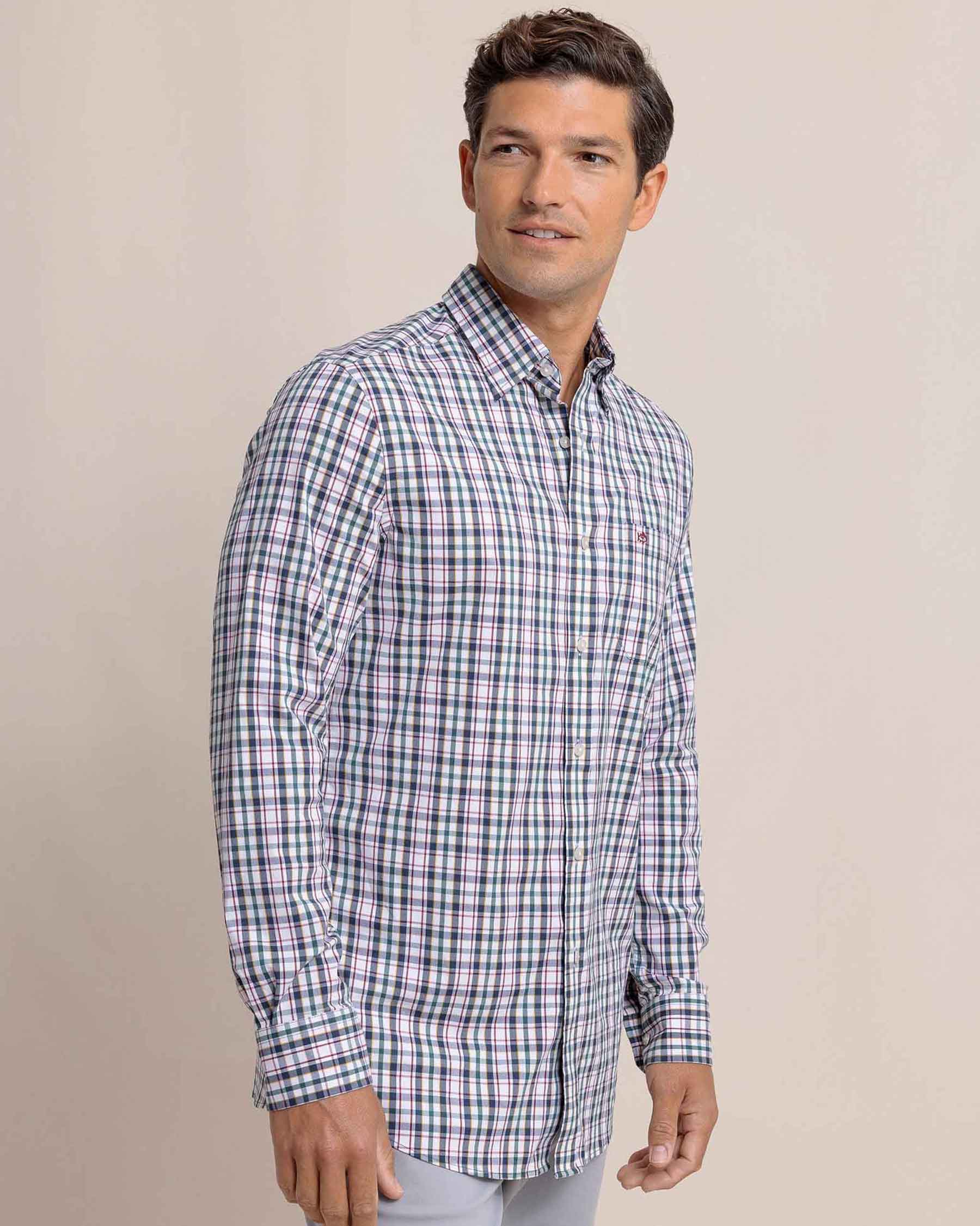Charleston Master Plaid Long Sleeve Sport Shirt - Image 7