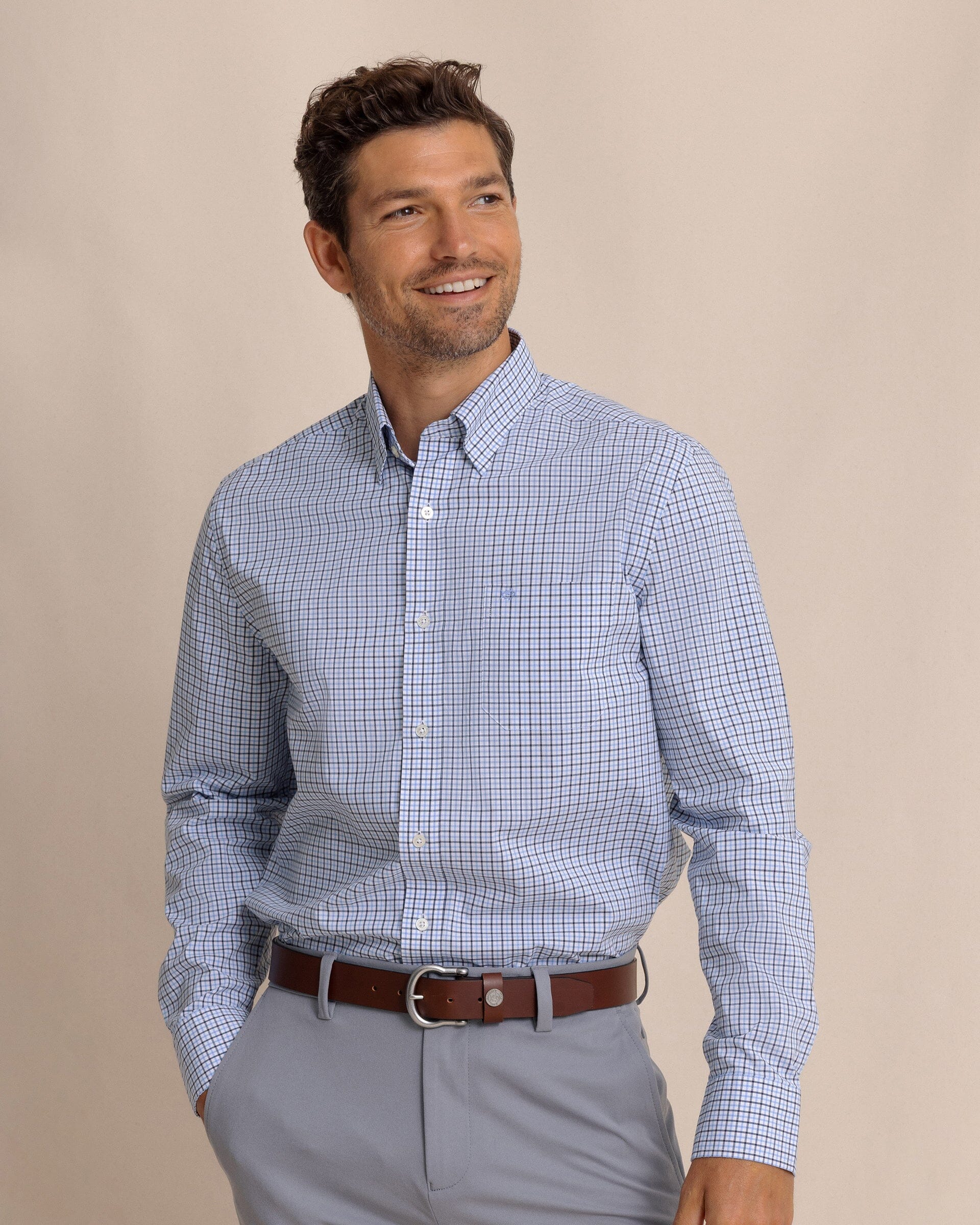 Charleston Summerton Plaid Sport Shirt - Ocean Channel - Image 3