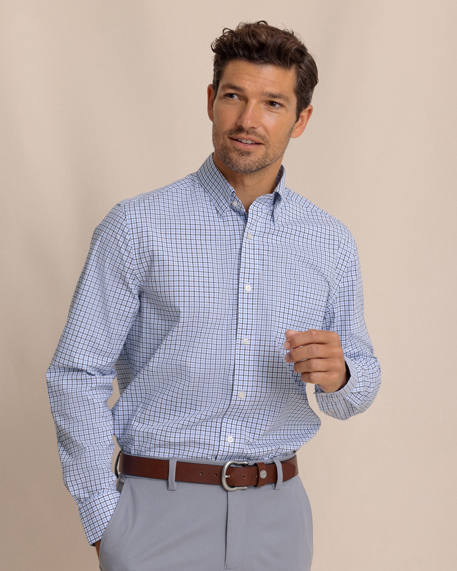 Charleston Summerton Plaid Sport Shirt - Ocean Channel - Image 5