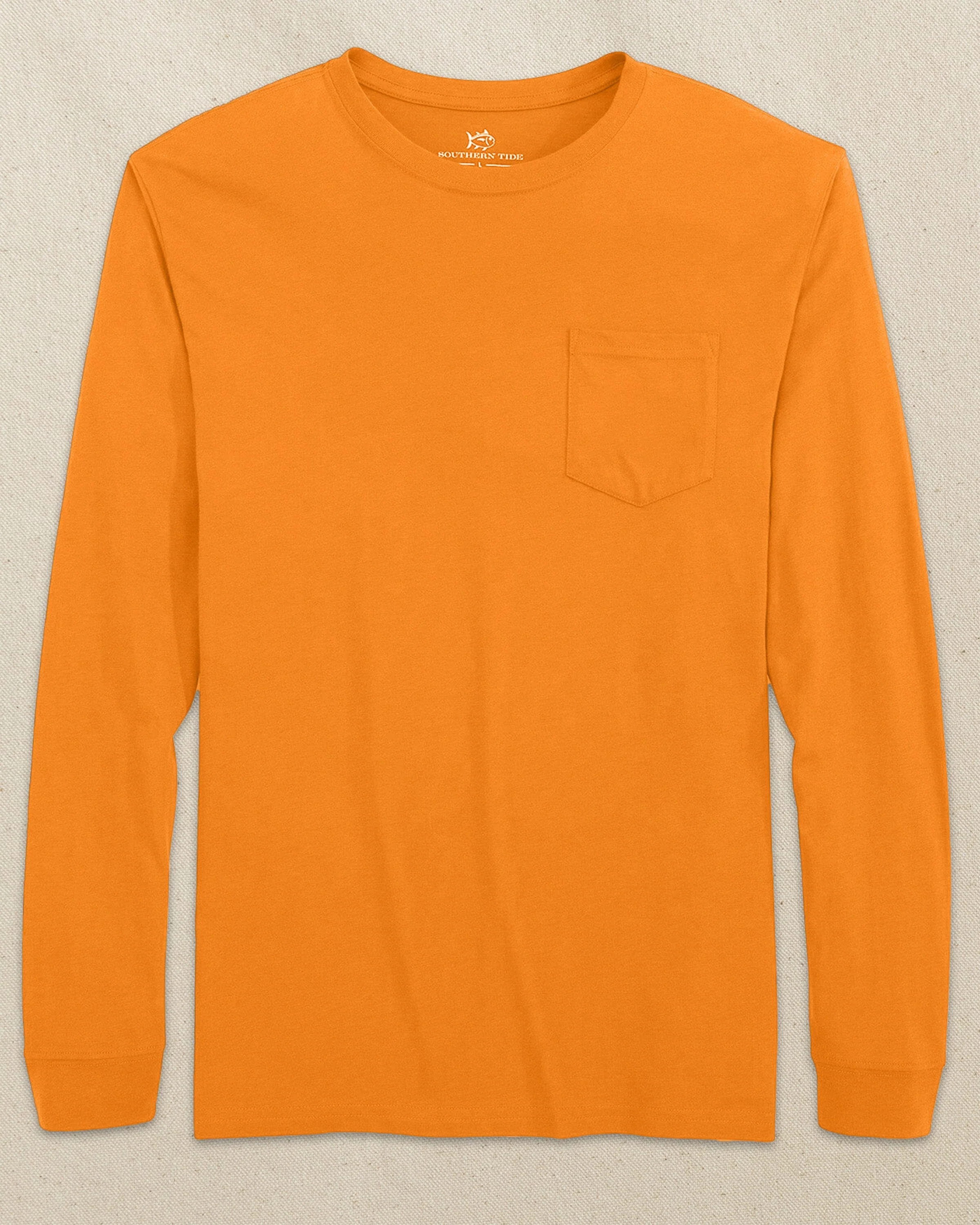 Classic Long Sleeve Pocket T-Shirt - Rocky Top Orange - Image 2