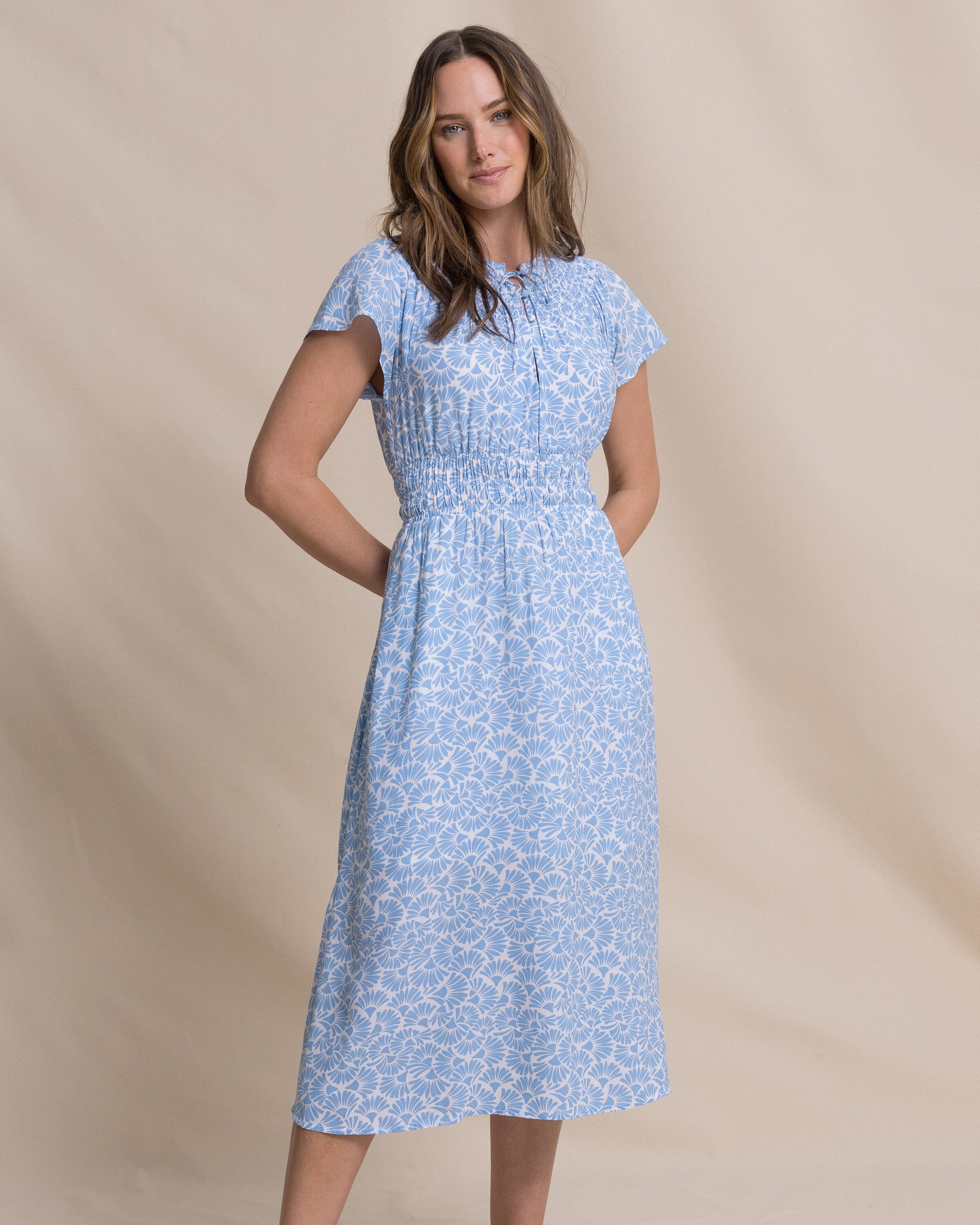 Clementine Flutter Sleeve Midi Dress - Image 3