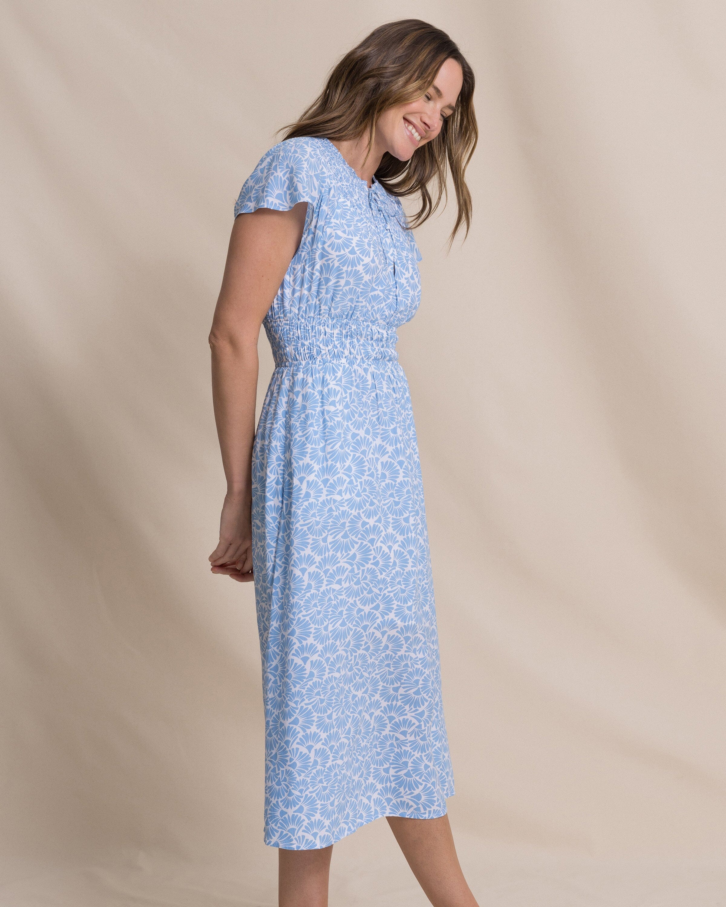 Clementine Flutter Sleeve Midi Dress - Image 6
