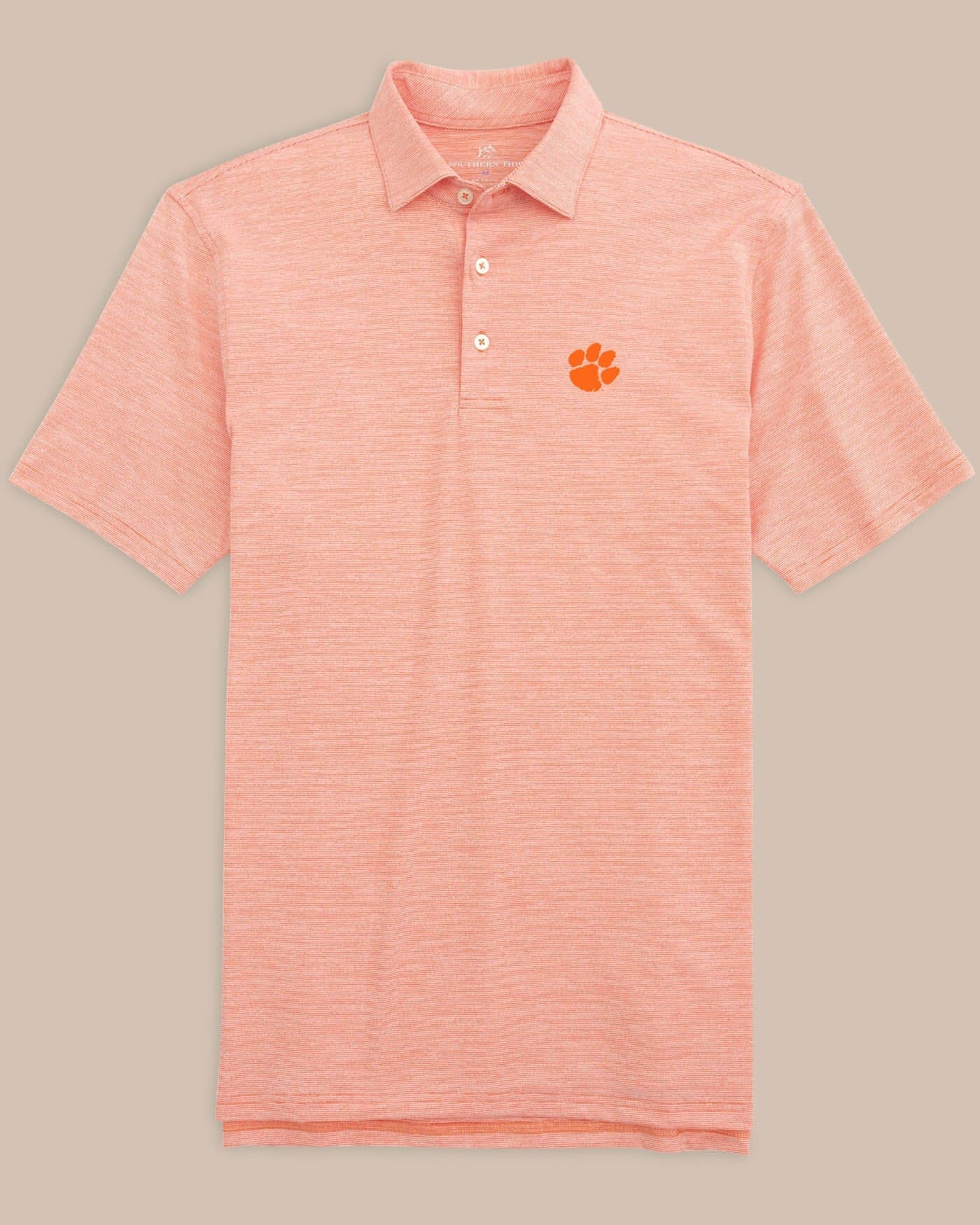Clemson Tigers Driver Spacedye Polo Shirt - Image 4