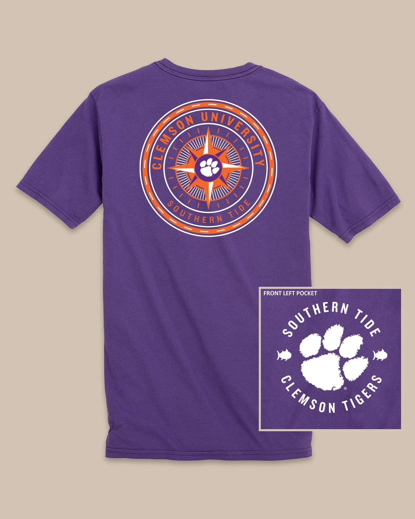 Clemson Tigers Gameday Collegiate Compass T-Shirt - Image 2
